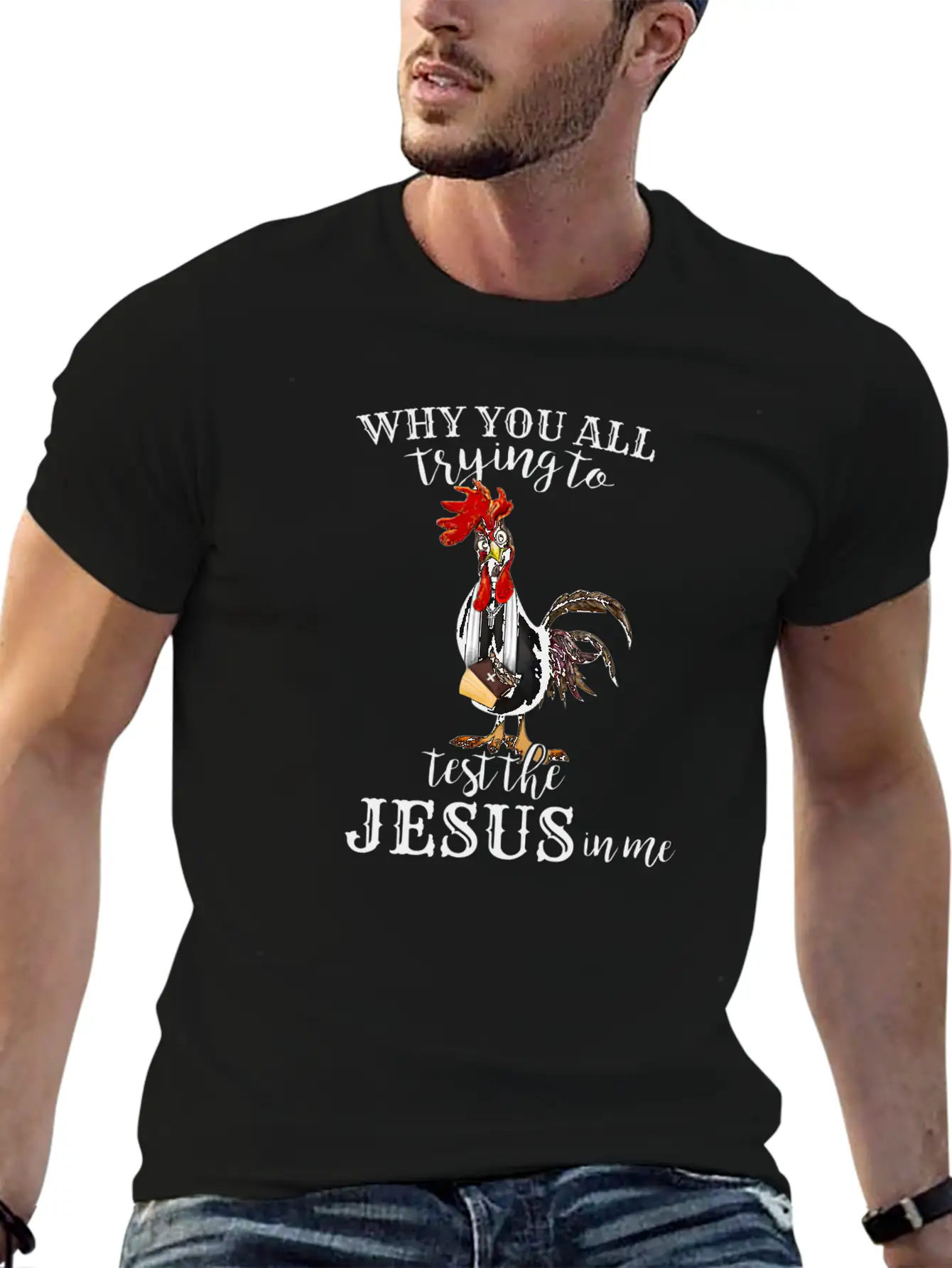 Funny Jesus Gift || Test The Jesus Breathable Soft Cotton T-Shirt – Timeless Casual Look