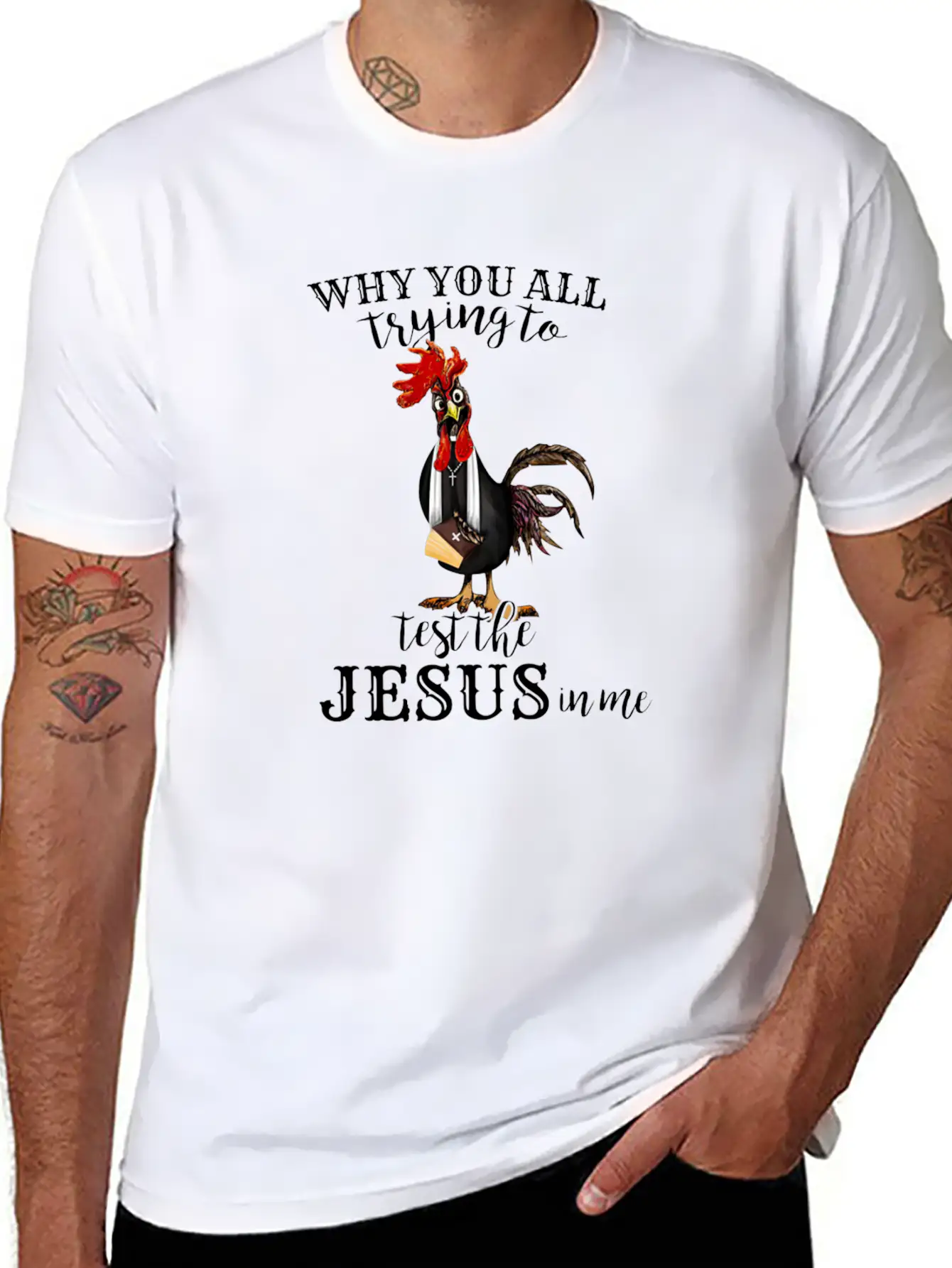 Funny Jesus Gift || Test The Jesus Breathable Soft Cotton T-Shirt – Timeless Casual Look
