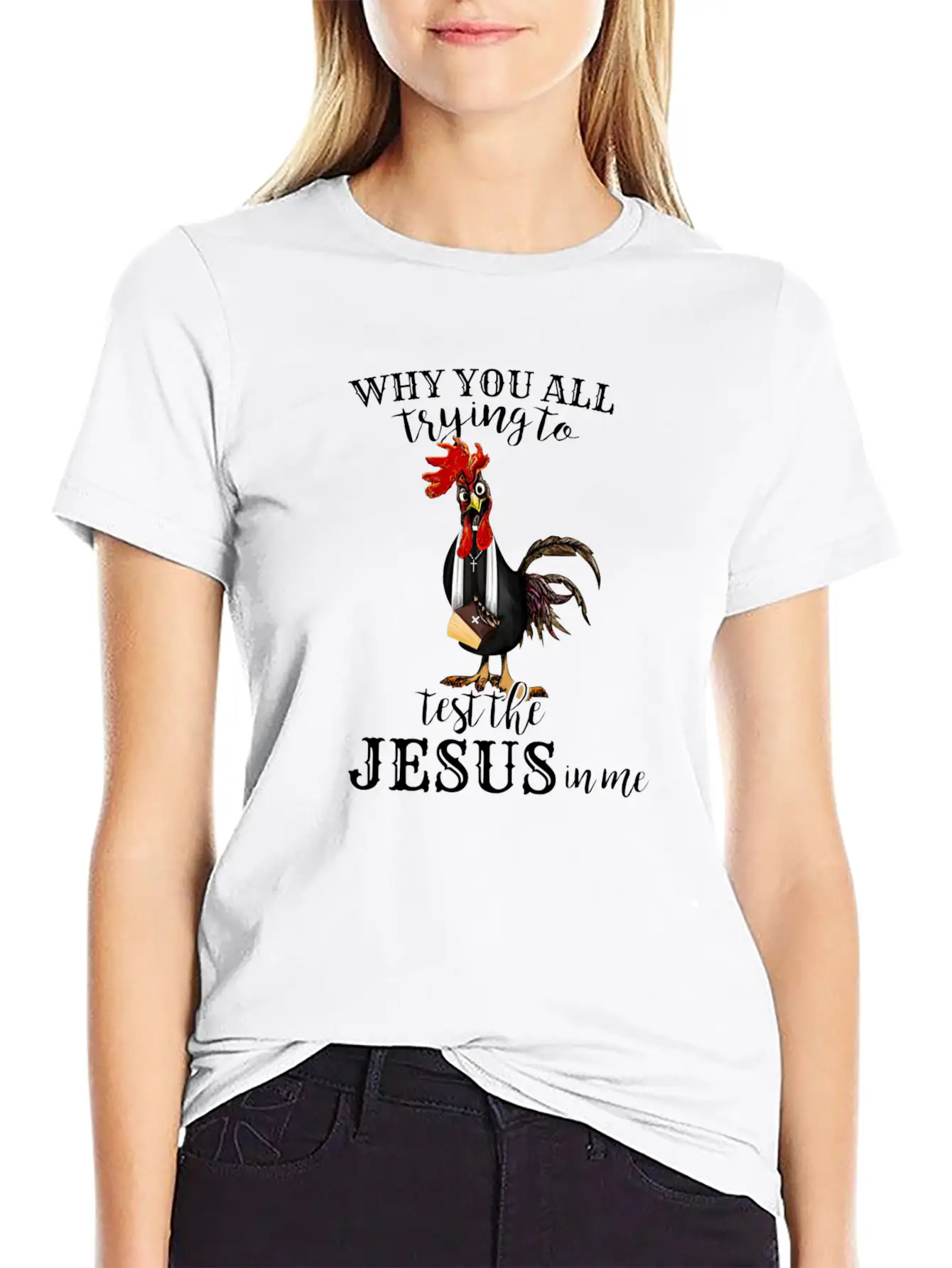 Funny Jesus Gift || Test The Jesus Breathable Soft Cotton T-Shirt – Timeless Casual Look