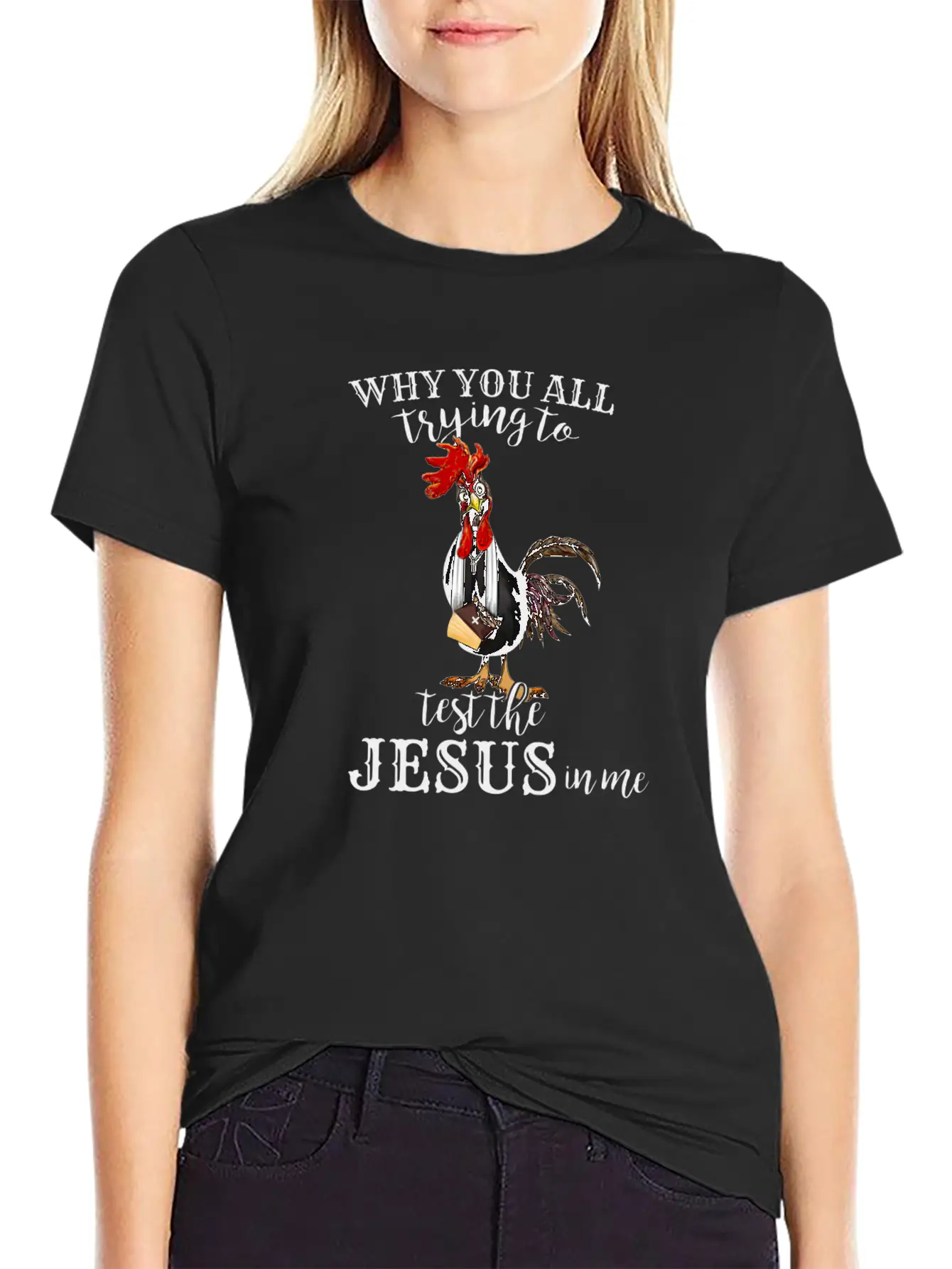 Funny Jesus Gift || Test The Jesus Breathable Soft Cotton T-Shirt – Timeless Casual Look