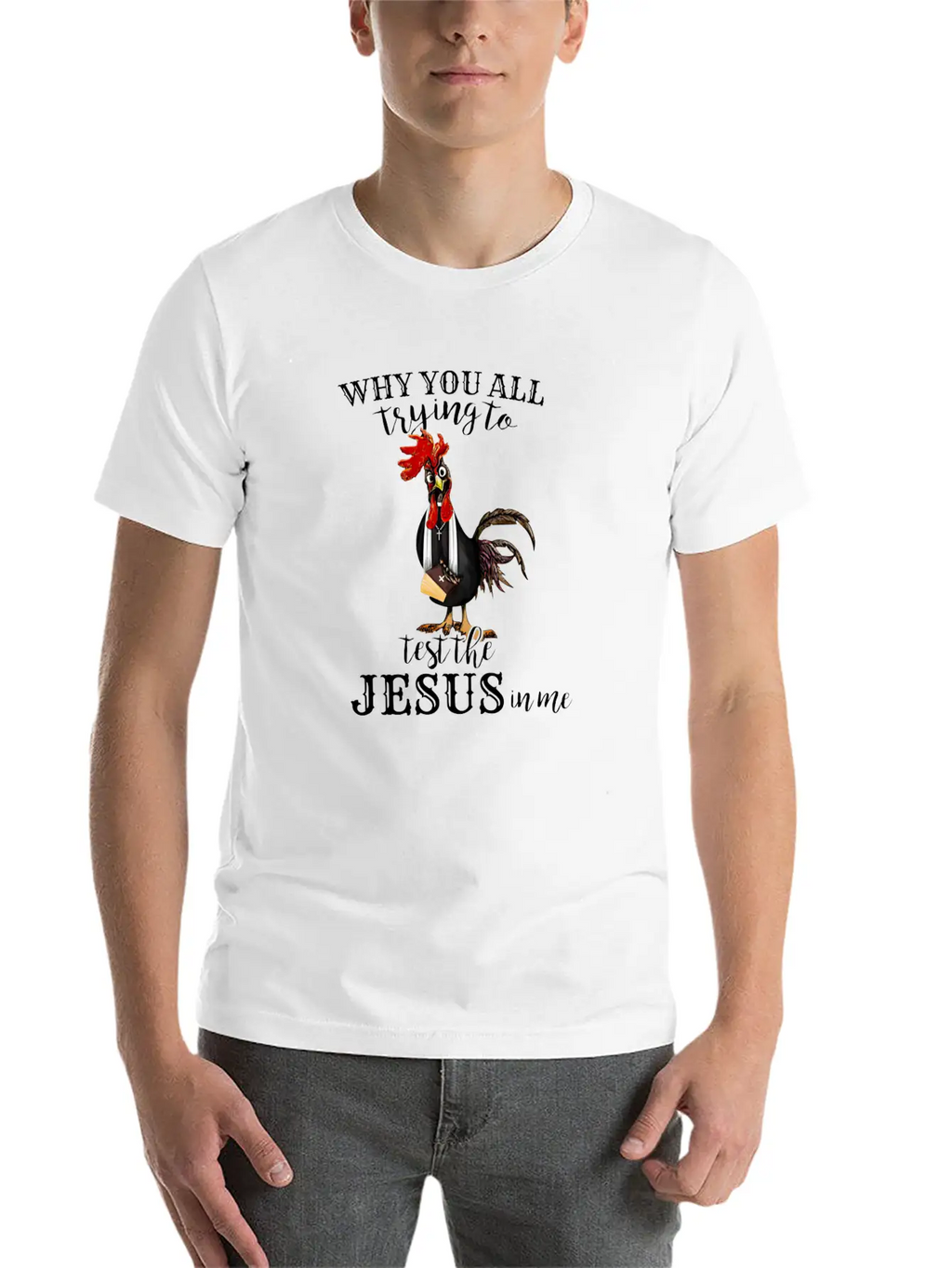 Funny Jesus Gift || Test The Jesus Breathable Soft Cotton T-Shirt – Timeless Casual Look