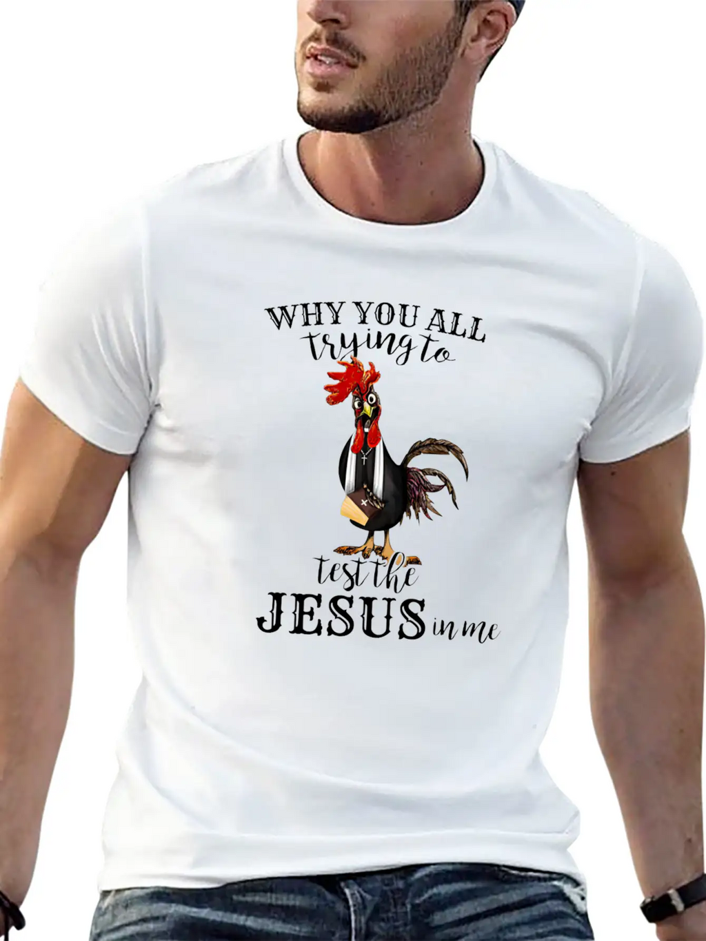 Funny Jesus Gift || Test The Jesus Breathable Soft Cotton T-Shirt – Timeless Casual Look