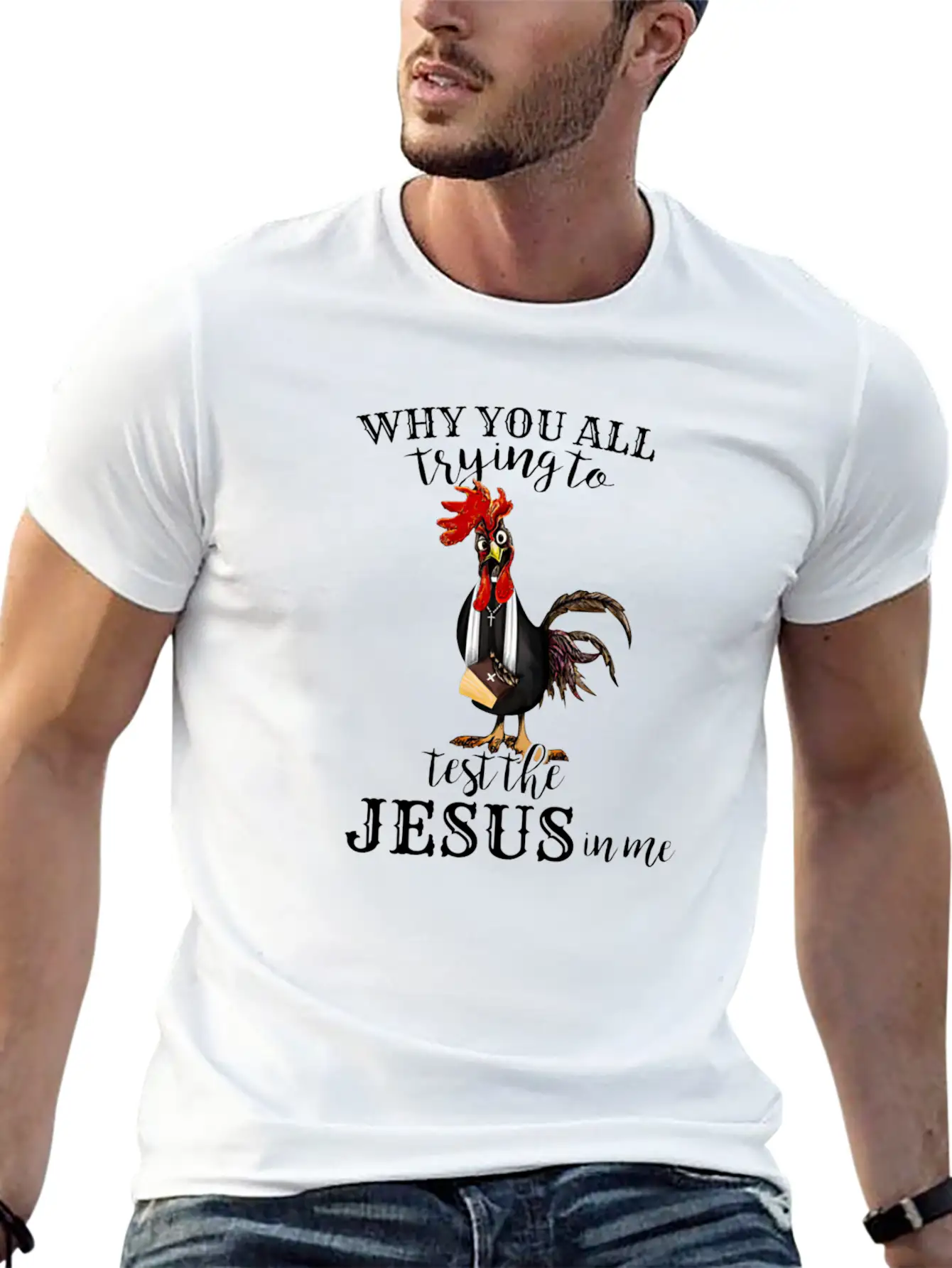 Funny Jesus Gift || Test The Jesus Breathable Soft Cotton T-Shirt – Timeless Casual Look