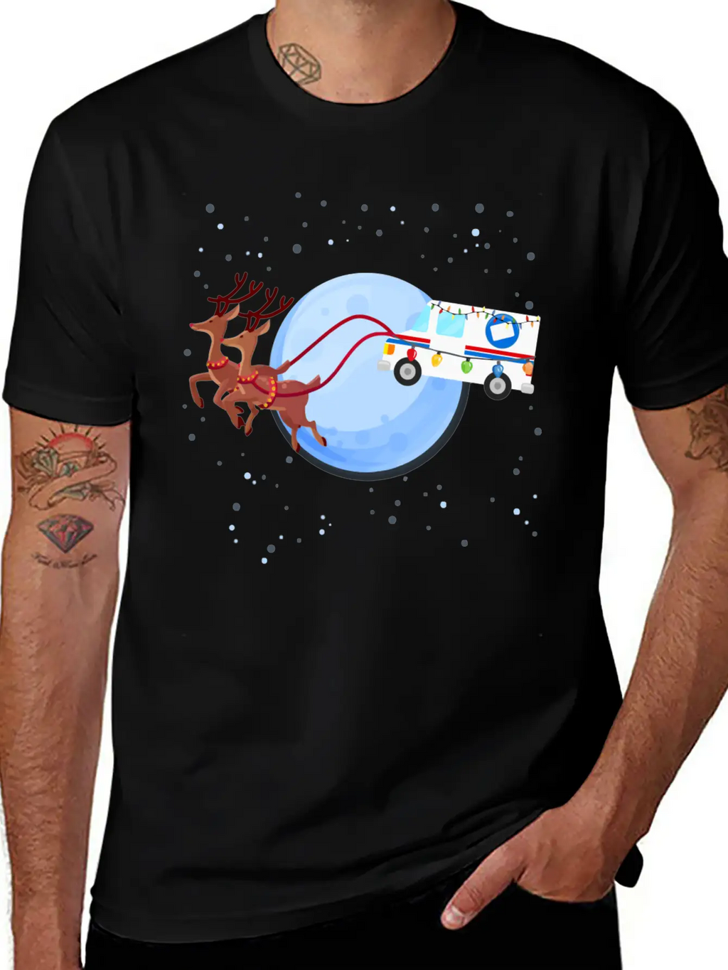 Funny Mail Truck Mailman Postal Worker Christmas G Unisex Casual T-Shirt – Clean Design For Daily Comfort