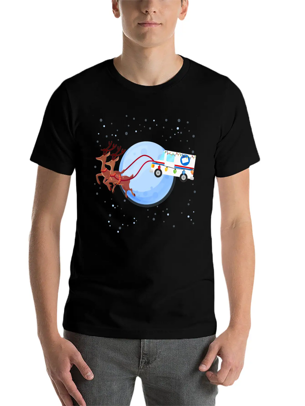 Funny Mail Truck Mailman Postal Worker Christmas G Unisex Casual T-Shirt – Clean Design For Daily Comfort