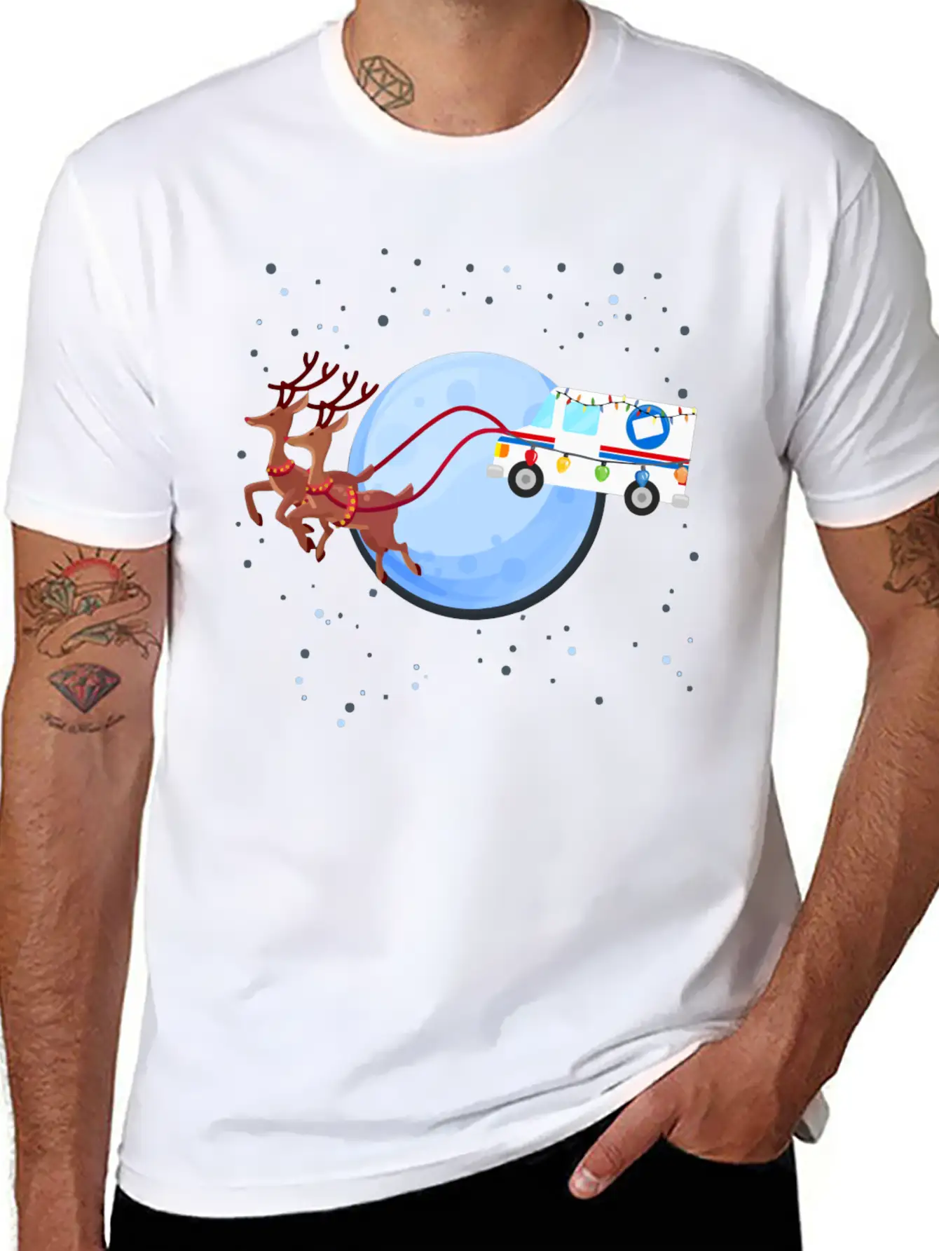 Funny Mail Truck Mailman Postal Worker Christmas G Unisex Casual T-Shirt – Clean Design For Daily Comfort