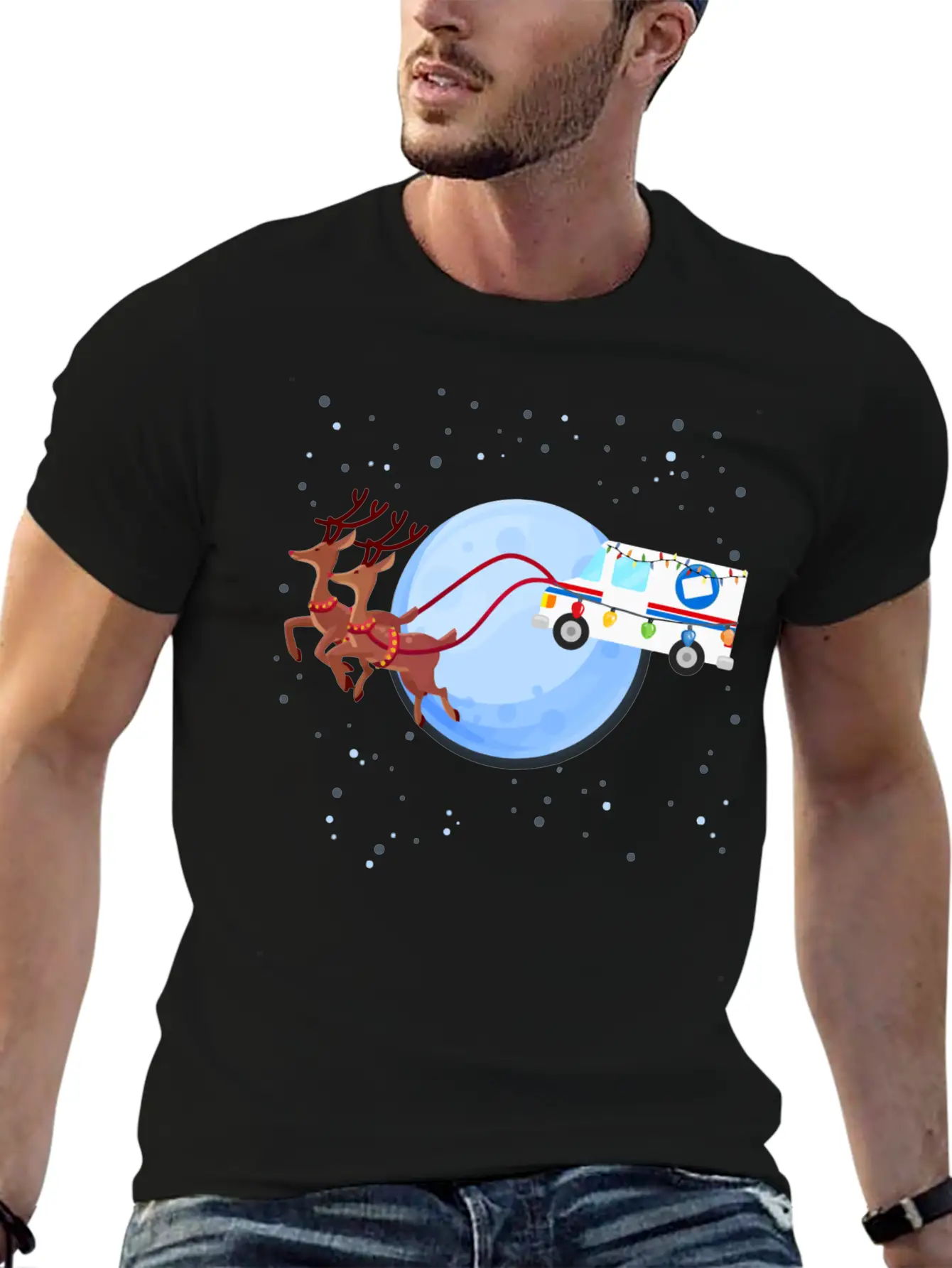 Funny Mail Truck Mailman Postal Worker Christmas G Unisex Casual T-Shirt – Clean Design For Daily Comfort