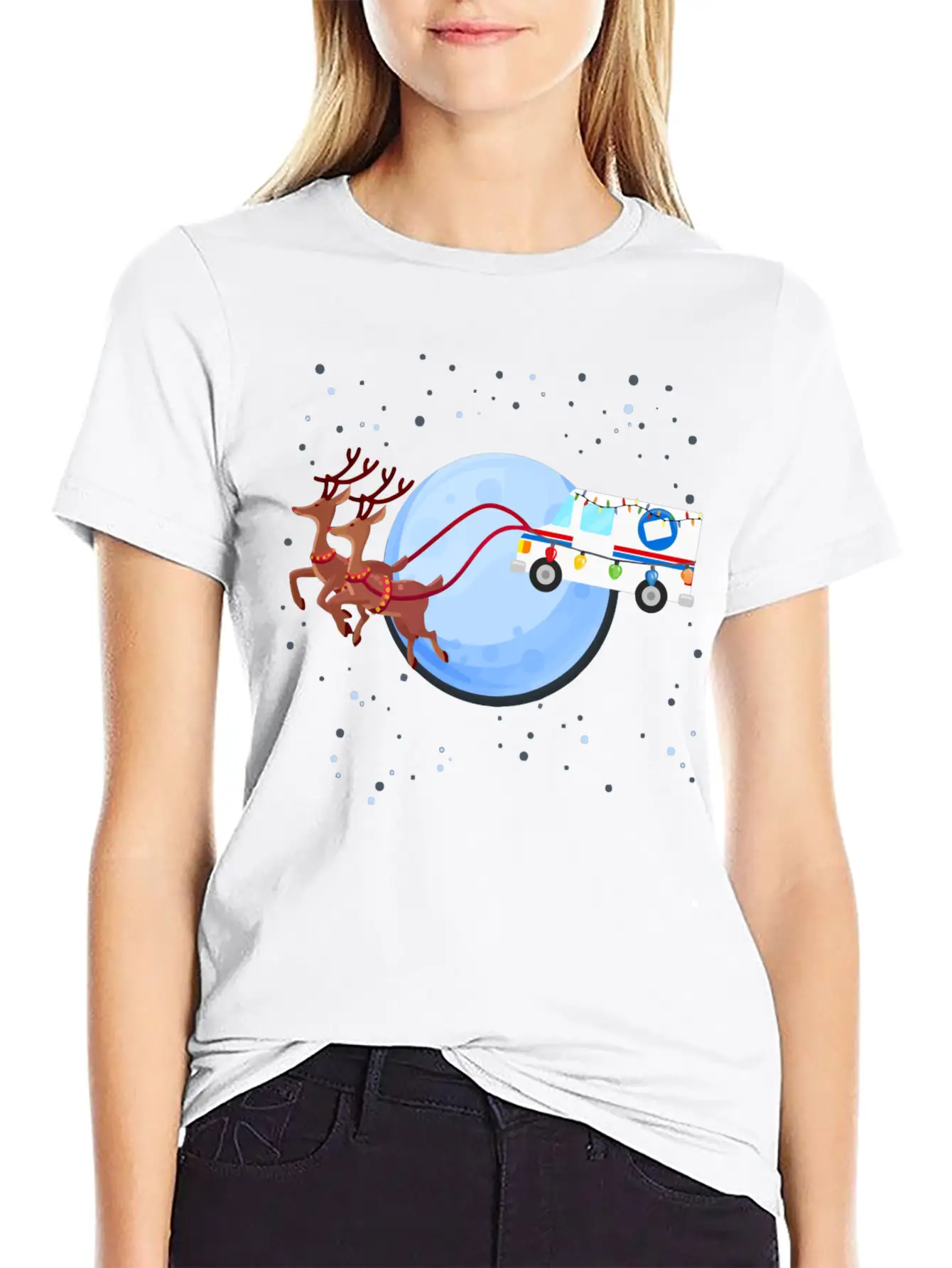 Funny Mail Truck Mailman Postal Worker Christmas G Unisex Casual T-Shirt – Clean Design For Daily Comfort