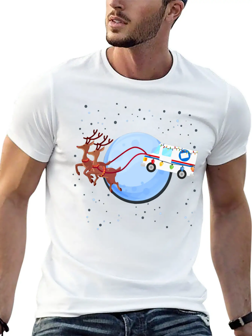 Funny Mail Truck Mailman Postal Worker Christmas G Unisex Casual T-Shirt – Clean Design For Daily Comfort
