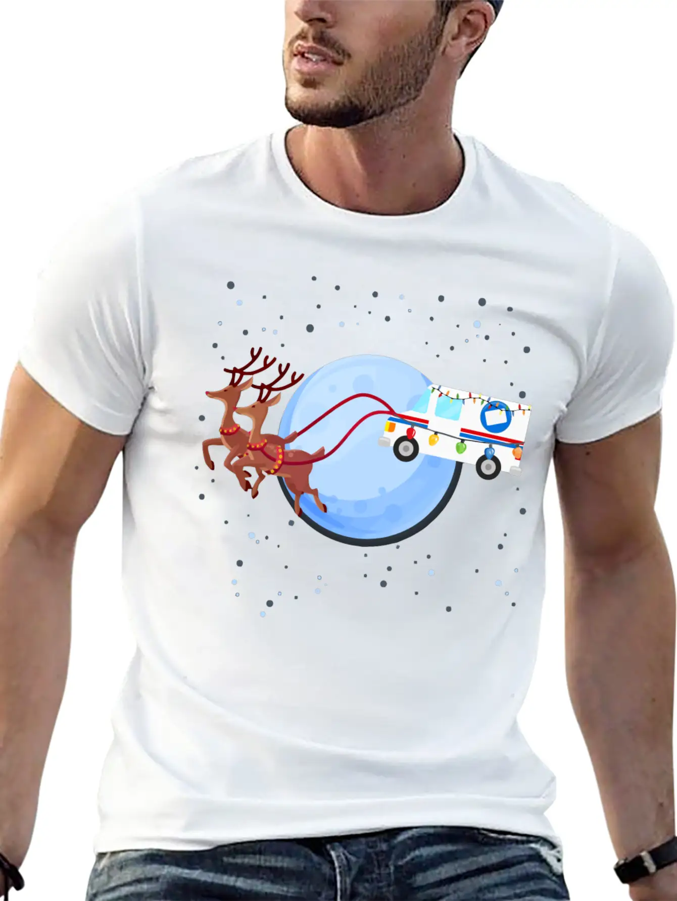 Funny Mail Truck Mailman Postal Worker Christmas G Unisex Casual T-Shirt – Clean Design For Daily Comfort