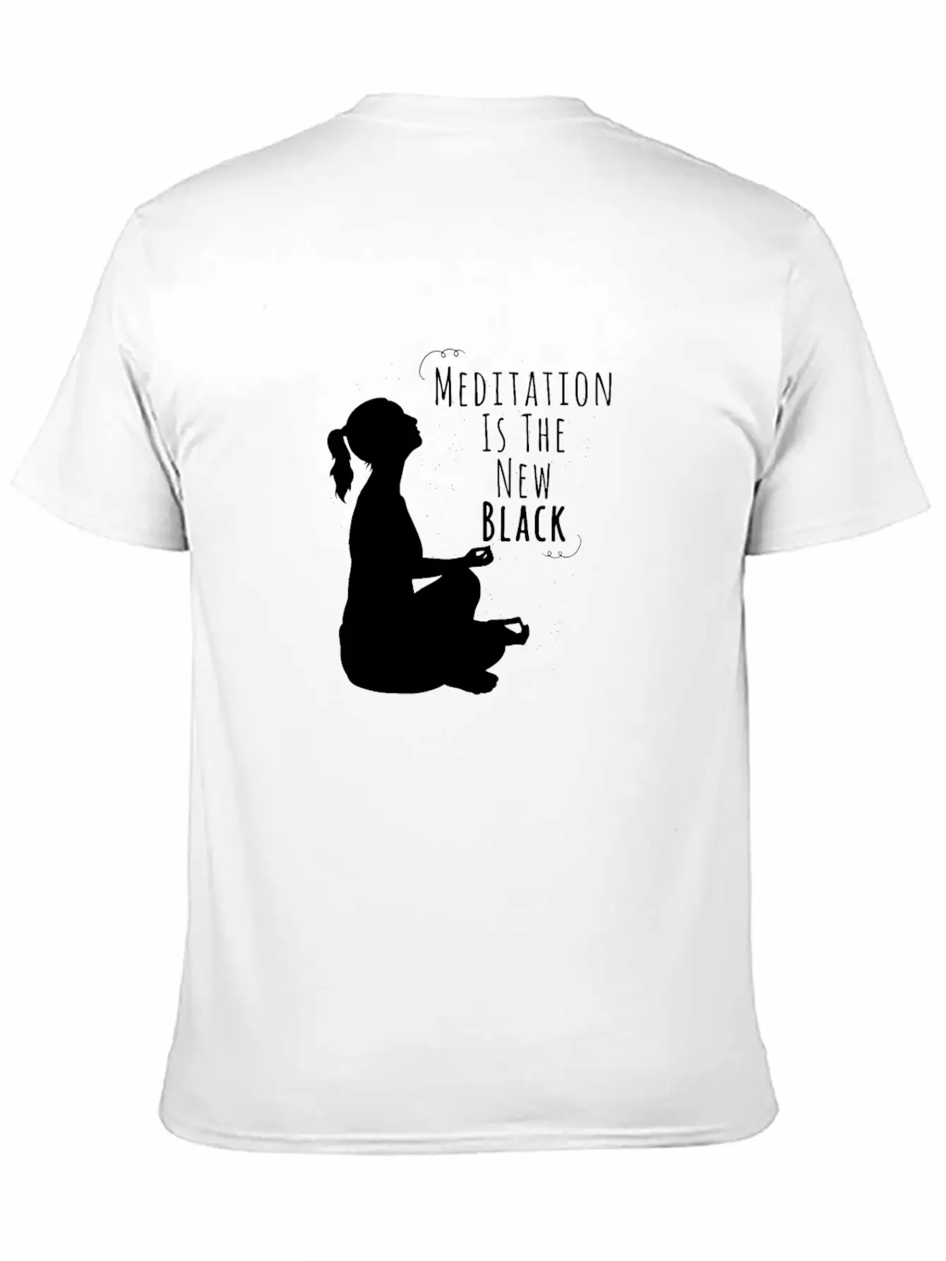 Funny Meditation The New Black Gift Unisex Casual T-Shirt – Clean Design For Daily Comfort