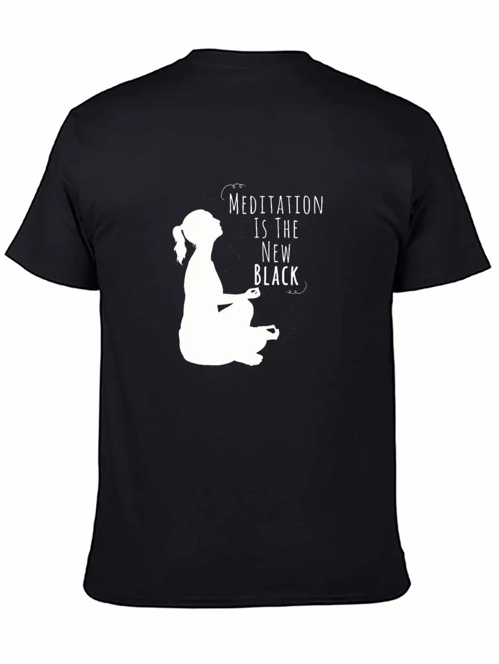 Funny Meditation The New Black Gift Unisex Casual T-Shirt – Clean Design For Daily Comfort