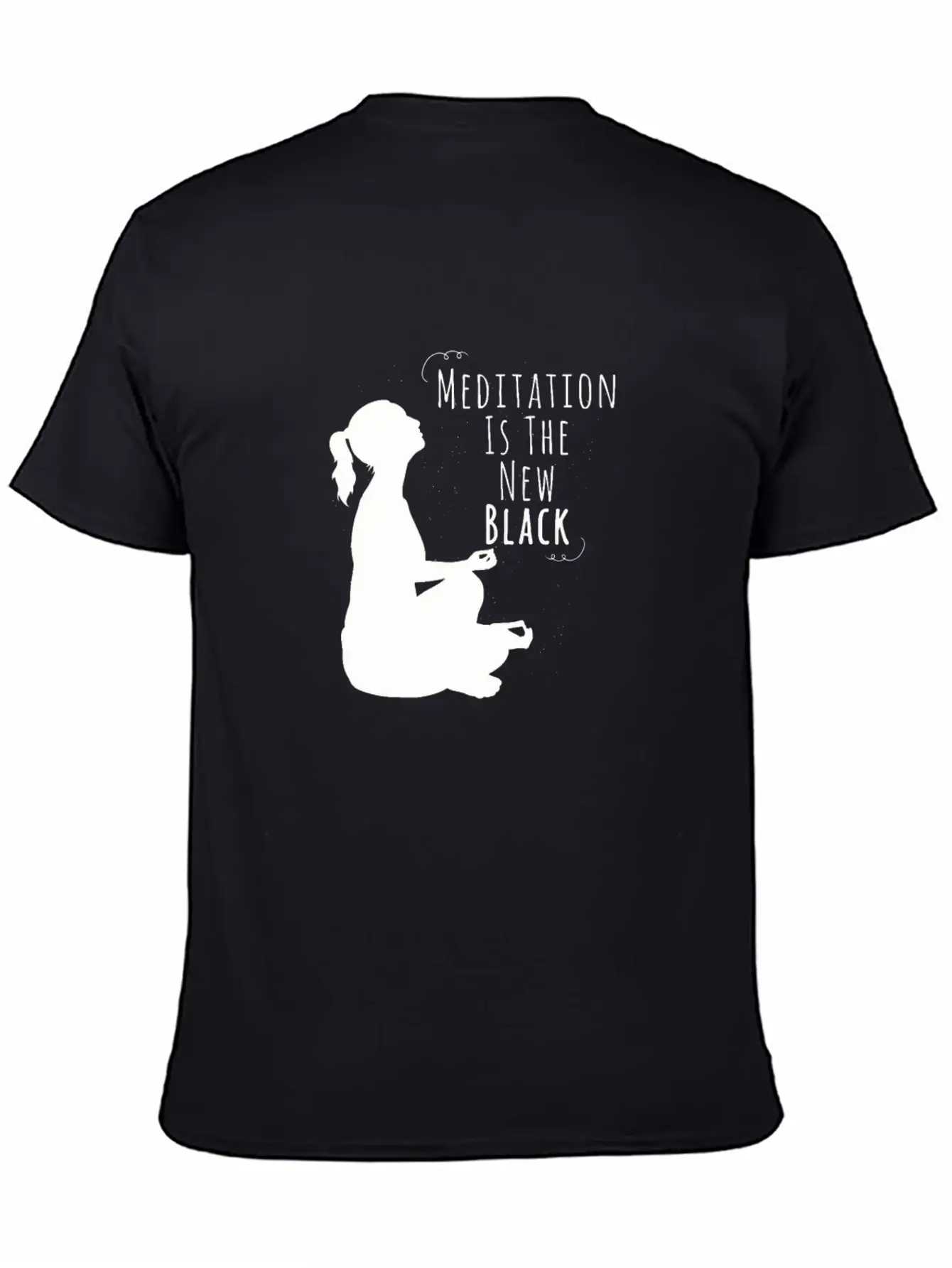 Funny Meditation The New Black Gift Unisex Casual T-Shirt – Clean Design For Daily Comfort