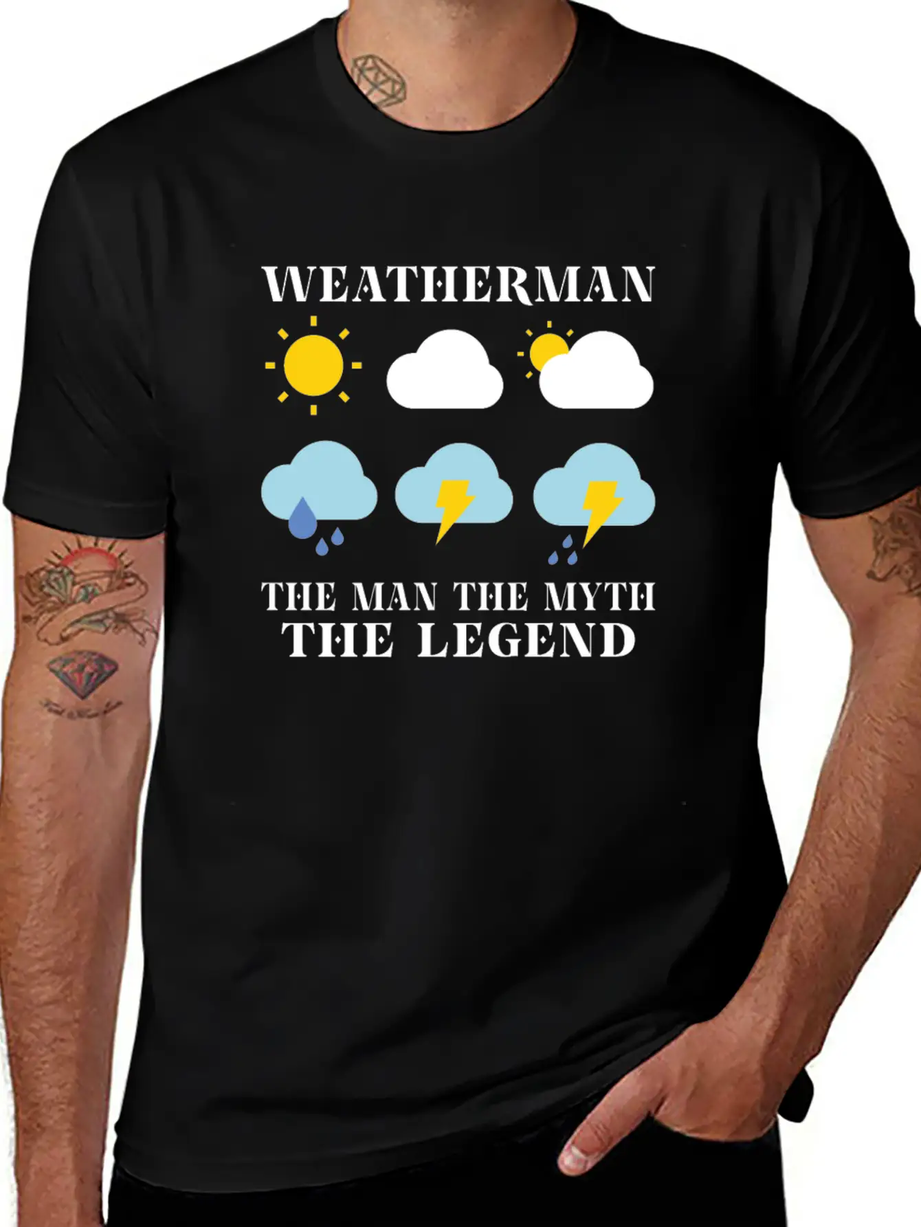 Funny Meteorology Meteorologist Weather Lover Unisex Short Sleeve Soft Cotton T-Shirt – Casual Everyday Wear