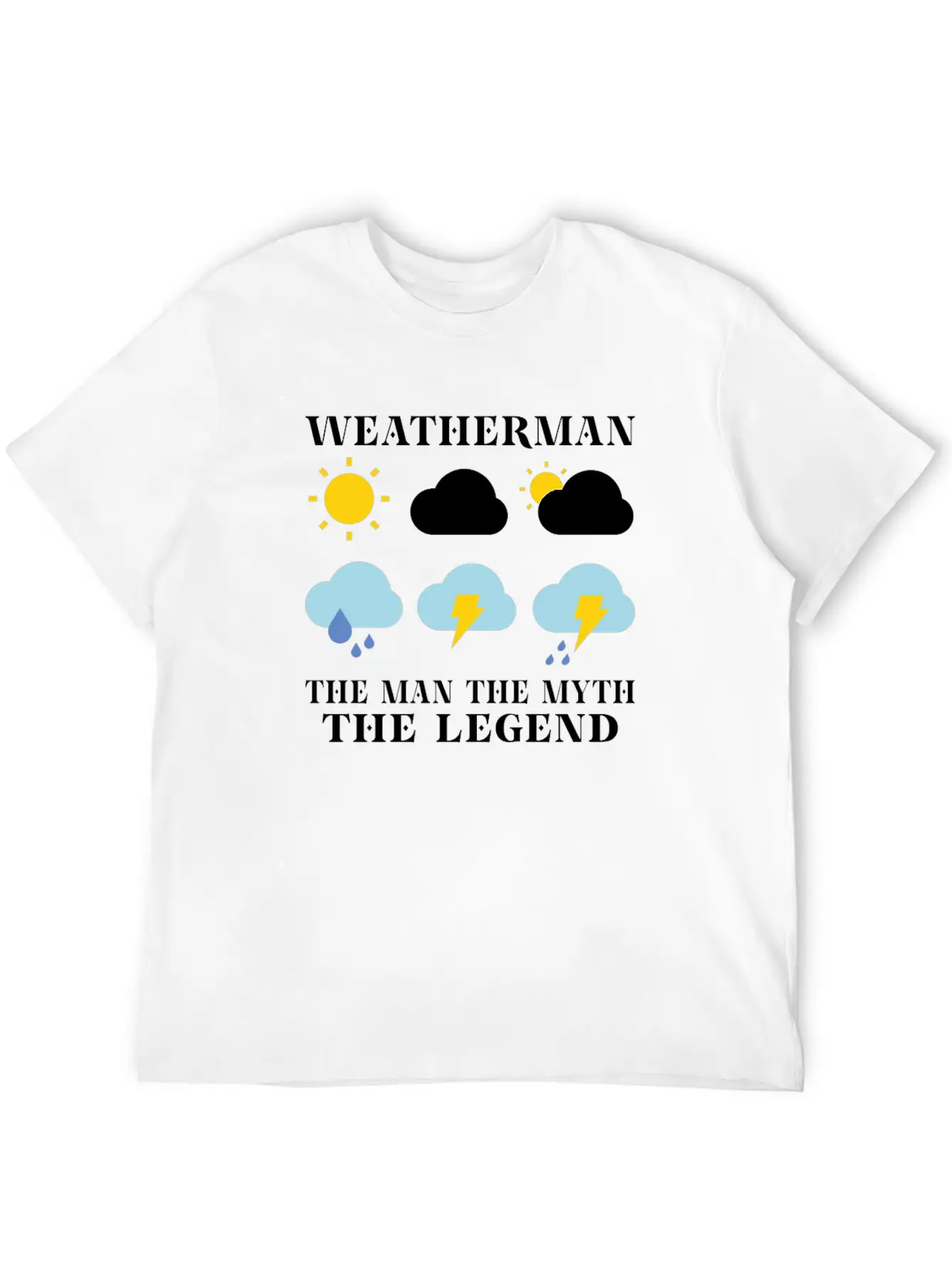 Funny Meteorology Meteorologist Weather Lover Unisex Short Sleeve Soft Cotton T-Shirt – Casual Everyday Wear