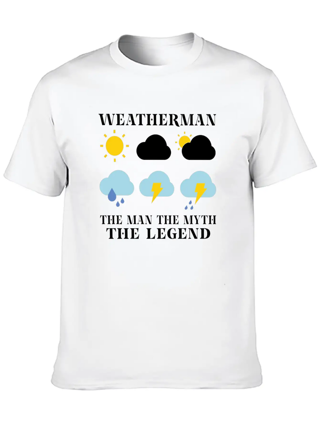Funny Meteorology Meteorologist Weather Lover Unisex Short Sleeve Soft Cotton T-Shirt – Casual Everyday Wear