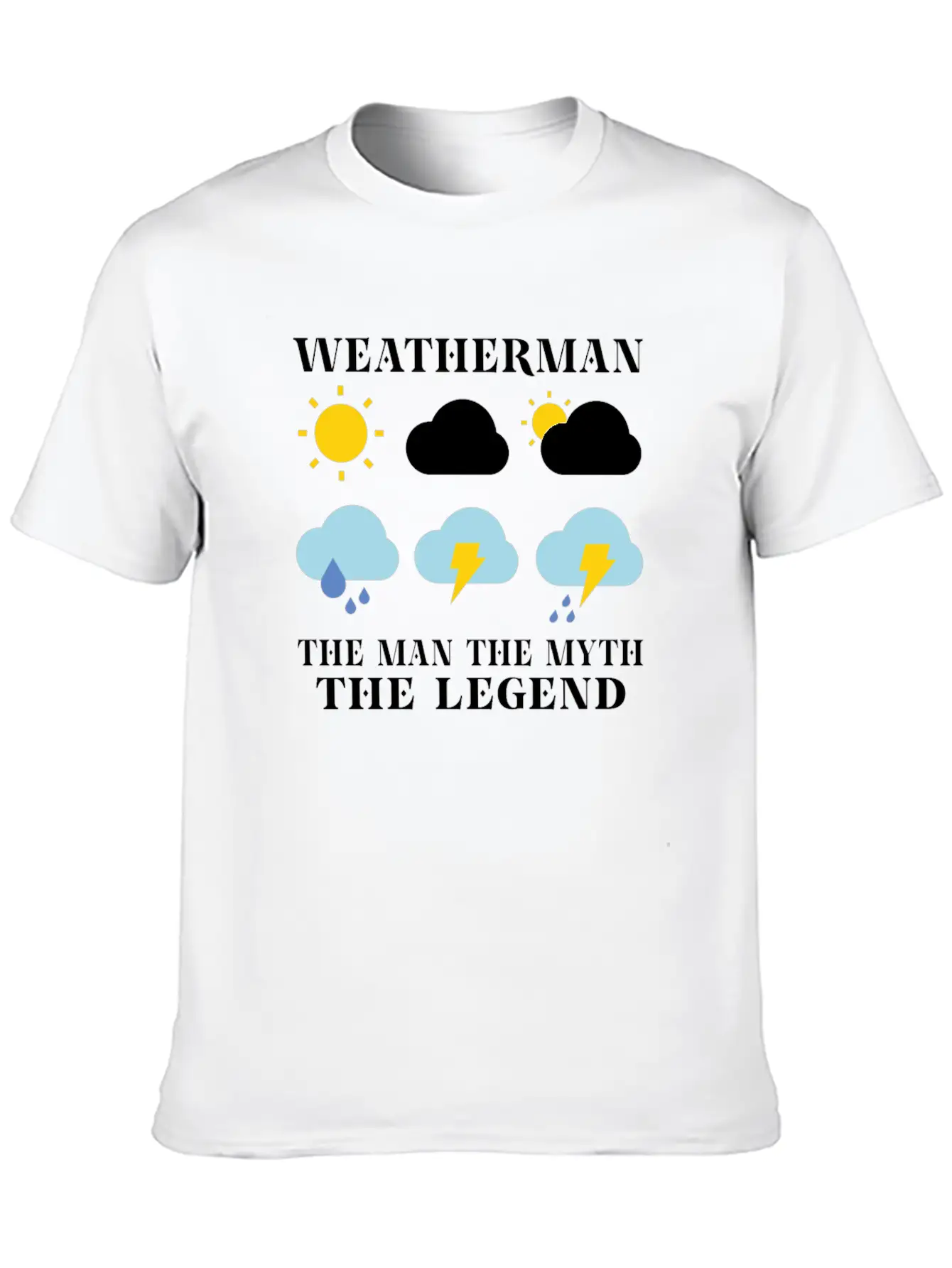 Funny Meteorology Meteorologist Weather Lover Unisex Short Sleeve Soft Cotton T-Shirt – Casual Everyday Wear