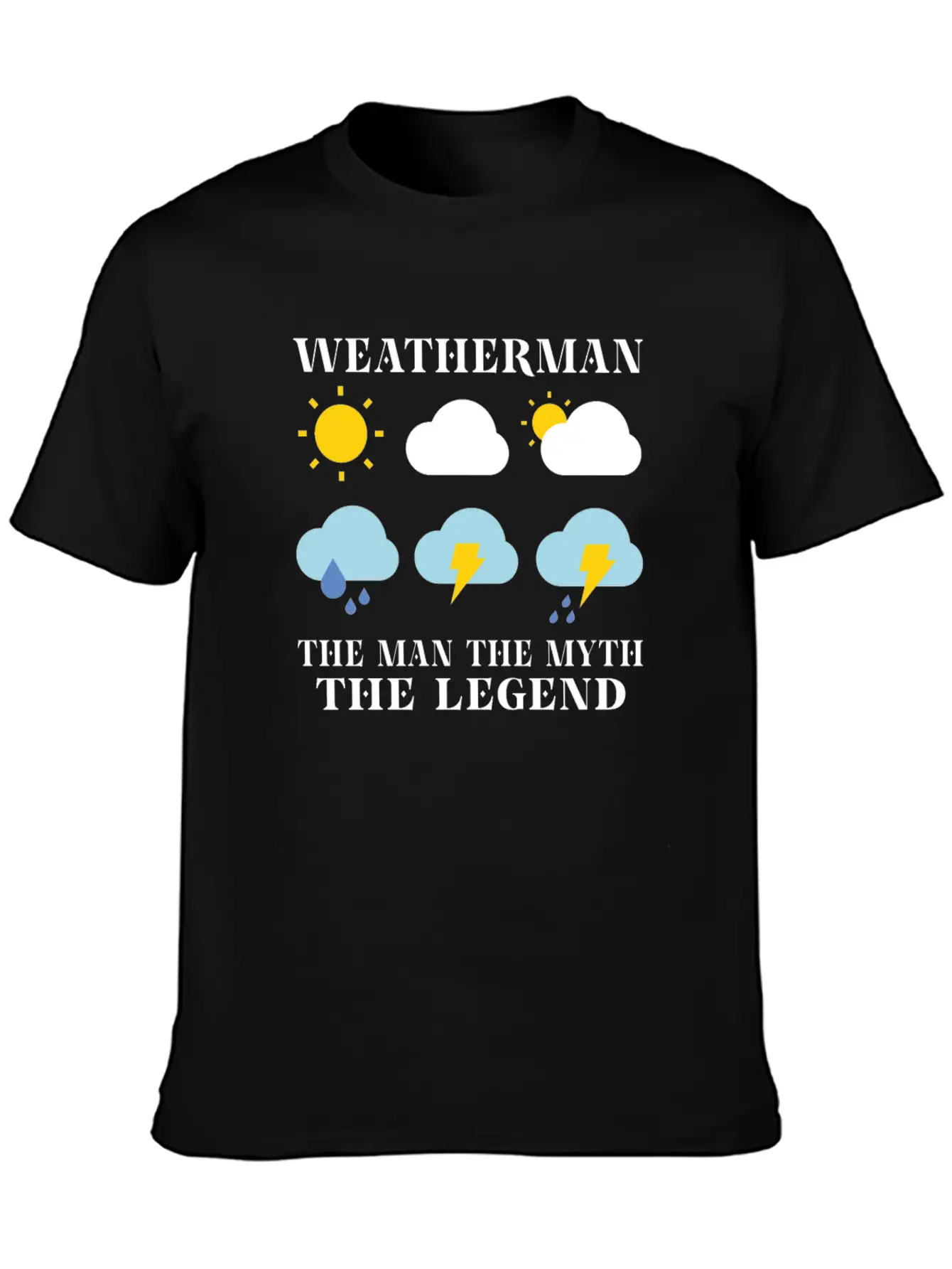 Funny Meteorology Meteorologist Weather Lover Unisex Short Sleeve Soft Cotton T-Shirt – Casual Everyday Wear