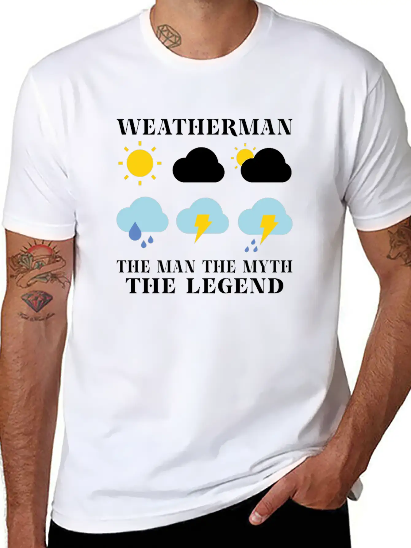 Funny Meteorology Meteorologist Weather Lover Unisex Short Sleeve Soft Cotton T-Shirt – Casual Everyday Wear