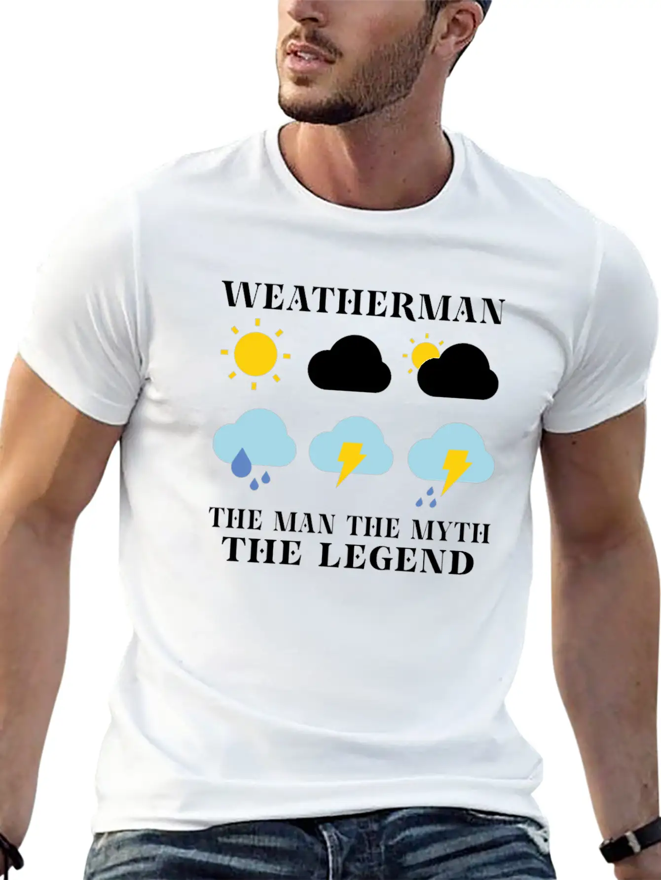 Funny Meteorology Meteorologist Weather Lover Unisex Short Sleeve Soft Cotton T-Shirt – Casual Everyday Wear
