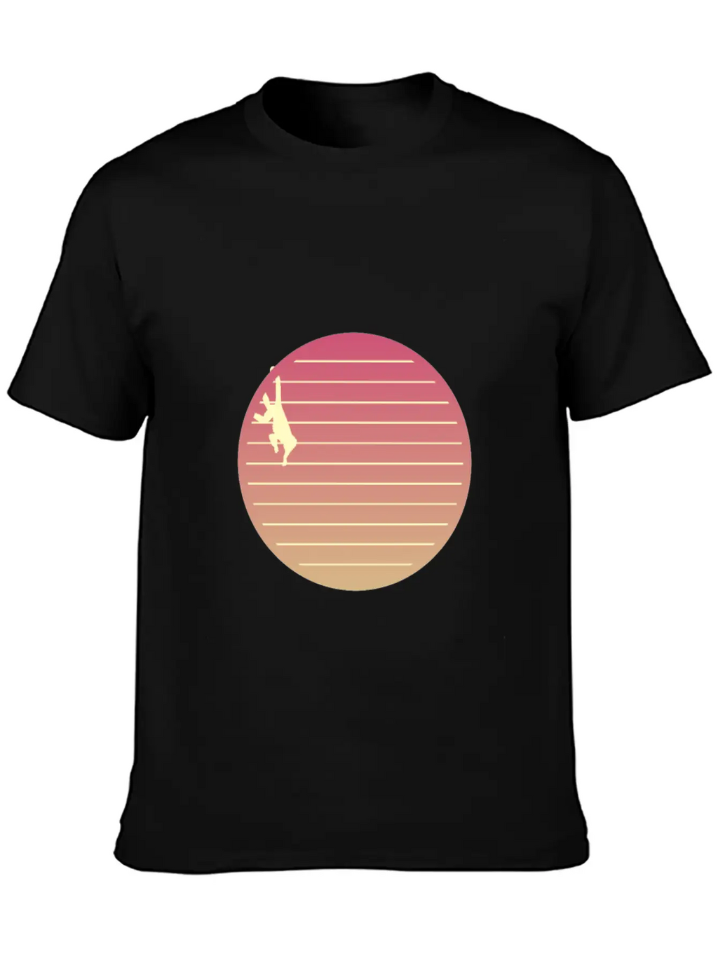 Funny Monkey Monkeys Retro Colors Sunrise Unisex Casual T-Shirt – Clean Design For Daily Comfort