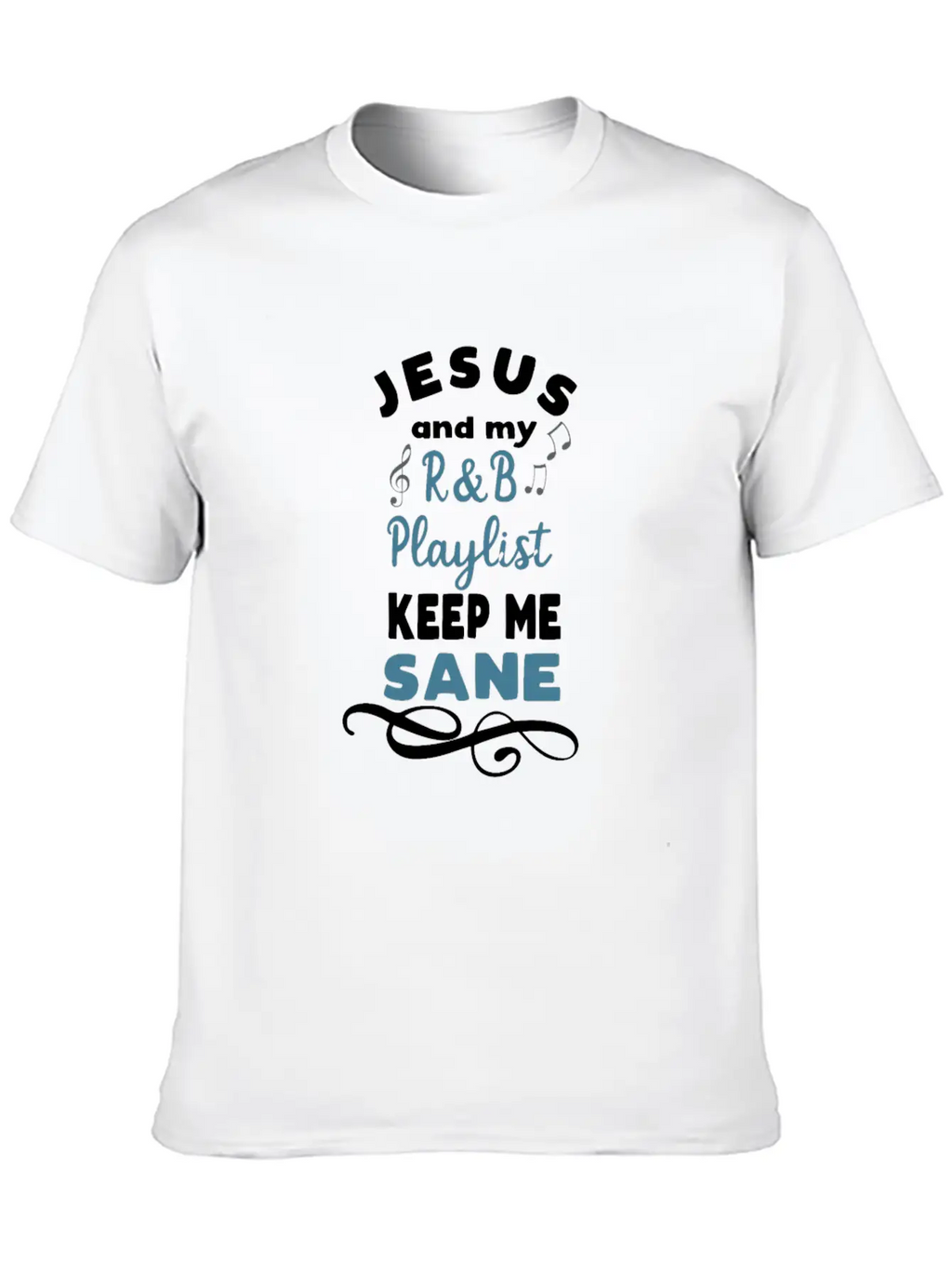 Funny Music Meme R&B Music Lover Gift Unisex Short Sleeve Soft Cotton T-Shirt – Casual Everyday Wear