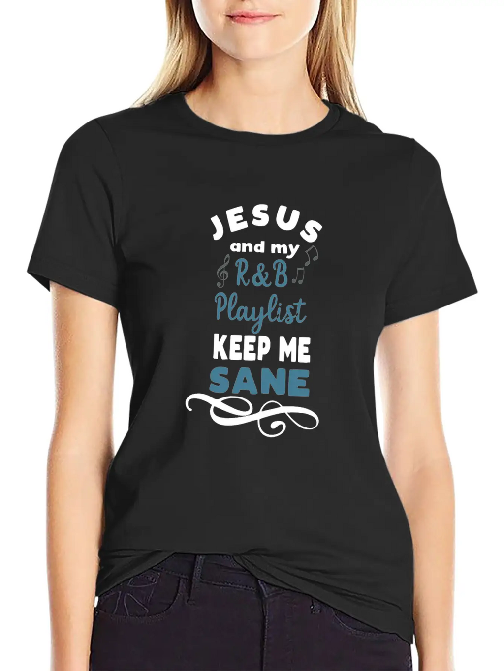 Funny Music Meme R&B Music Lover Gift Unisex Short Sleeve Soft Cotton T-Shirt – Casual Everyday Wear