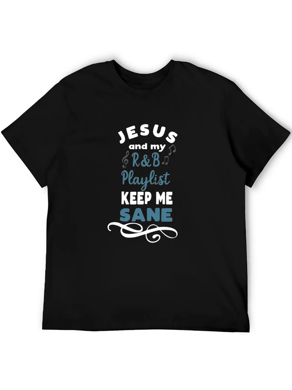 Funny Music Meme R&B Music Lover Gift Unisex Short Sleeve Soft Cotton T-Shirt – Casual Everyday Wear