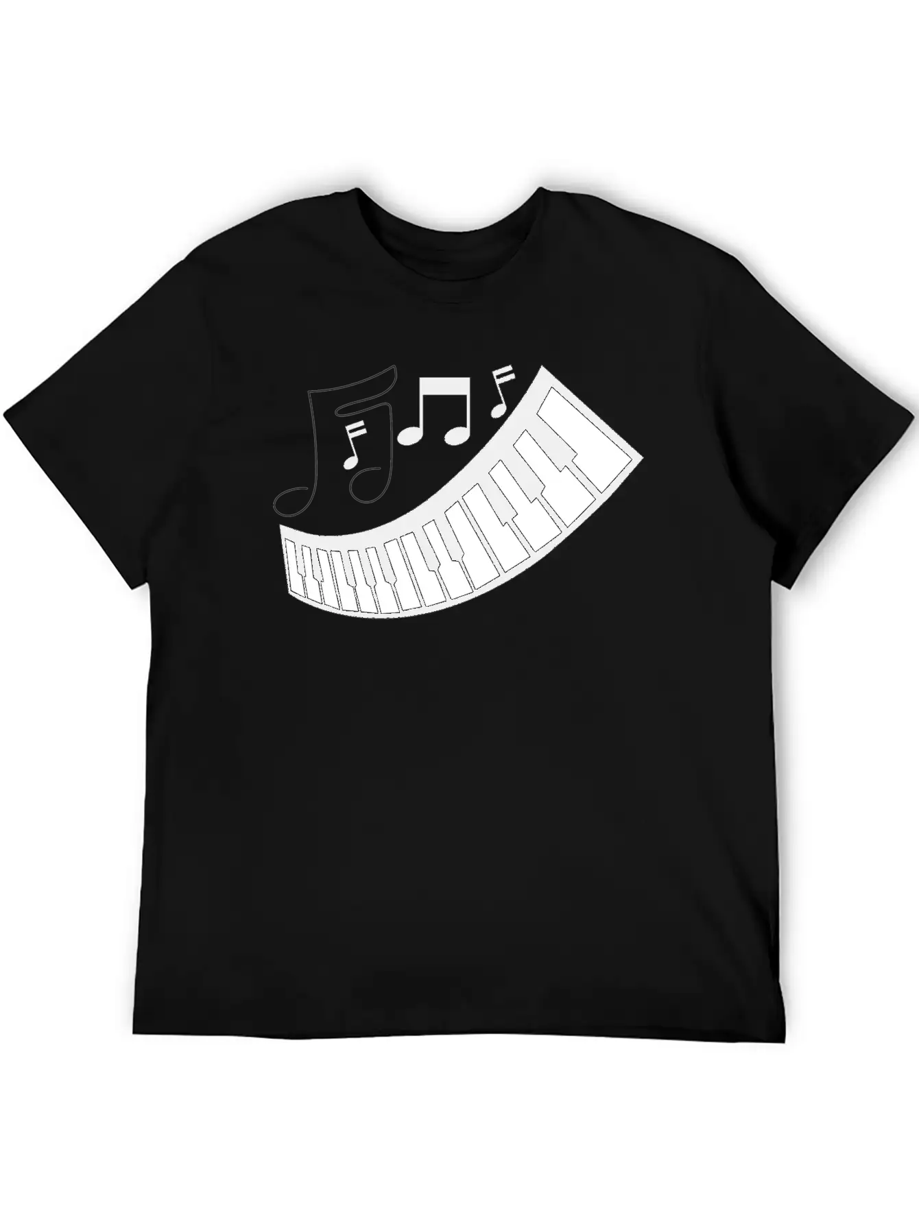 FUNNY MUSIC PIANO TSHIRT CLASSIC FOR ADULTS ANDEN Unisex Short Sleeve Soft Cotton T-Shirt – Casual Everyday Wear