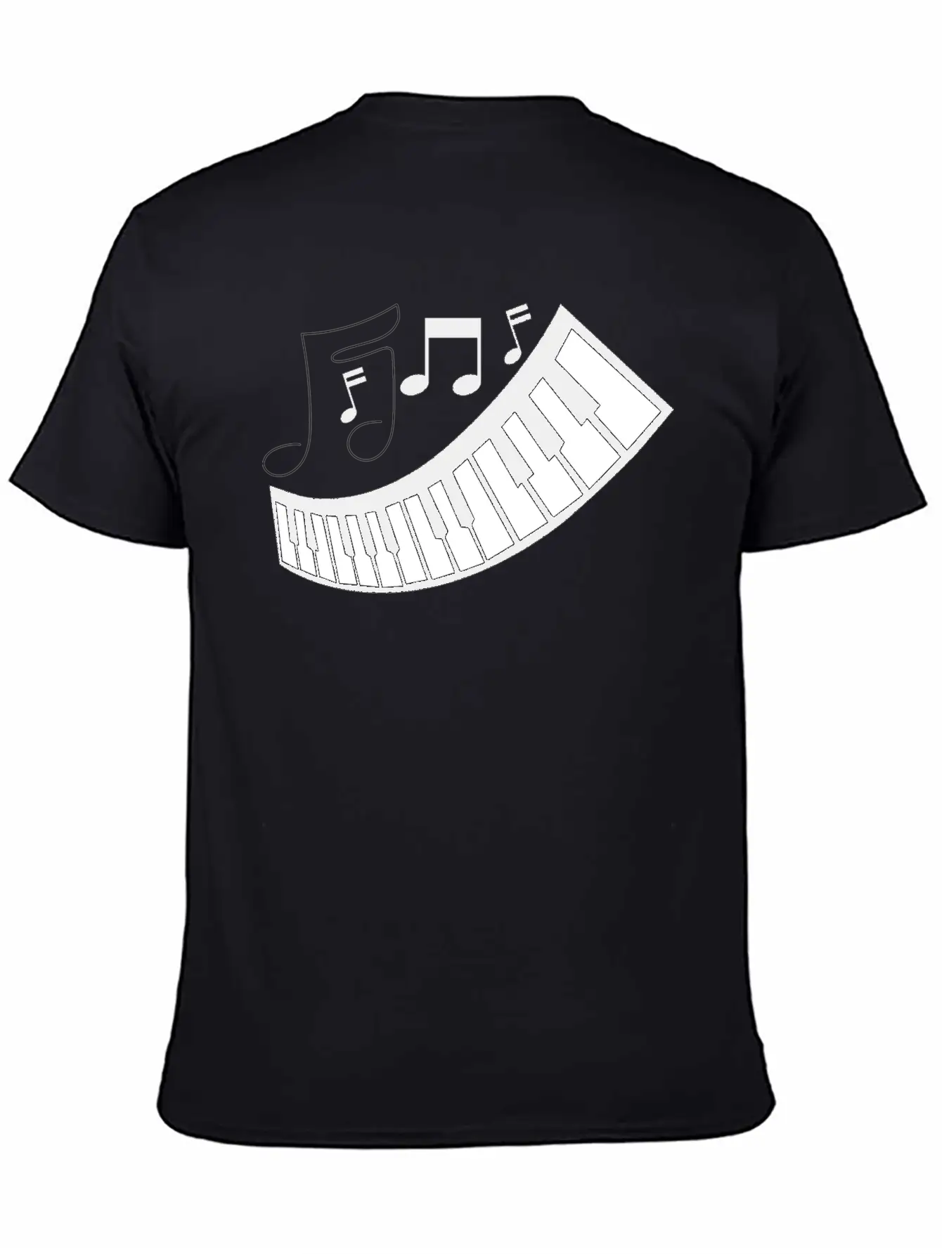 FUNNY MUSIC PIANO TSHIRT CLASSIC FOR ADULTS ANDEN Unisex Short Sleeve Soft Cotton T-Shirt – Casual Everyday Wear
