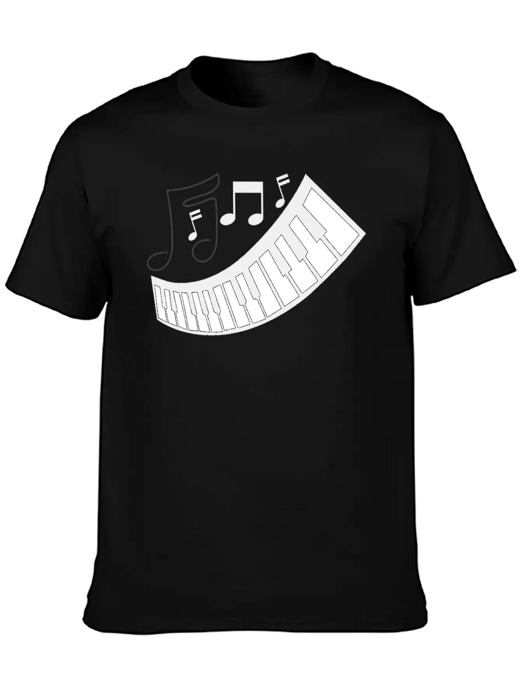 FUNNY MUSIC PIANO TSHIRT CLASSIC FOR ADULTS ANDEN Unisex Short Sleeve Soft Cotton T-Shirt – Casual Everyday Wear