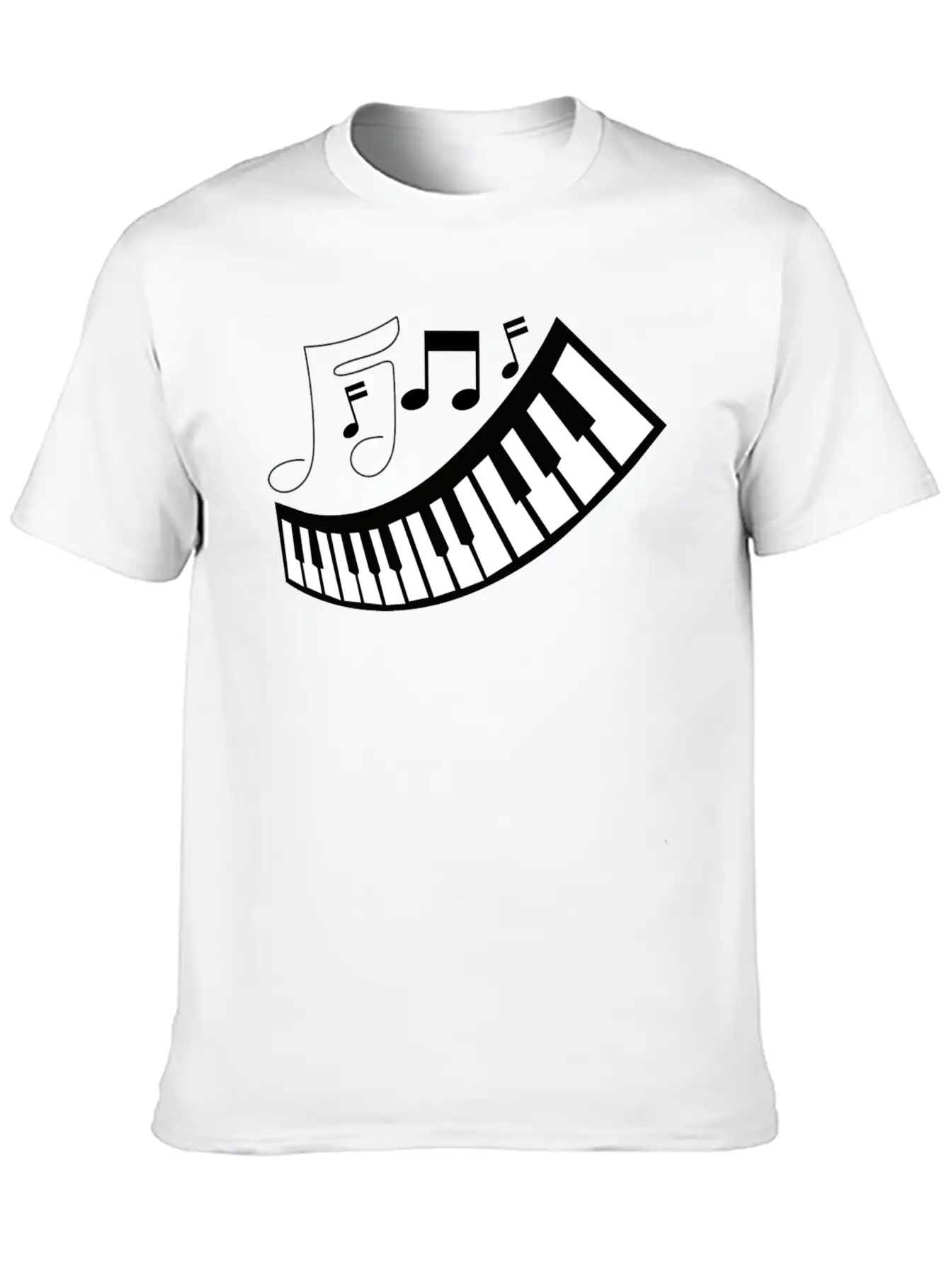 FUNNY MUSIC PIANO TSHIRT CLASSIC FOR ADULTS ANDEN Unisex Short Sleeve Soft Cotton T-Shirt – Casual Everyday Wear