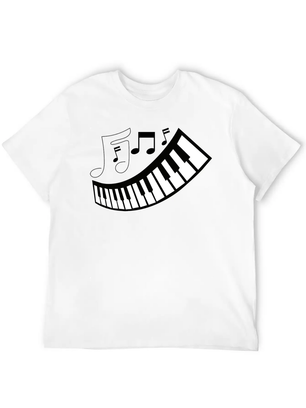 FUNNY MUSIC PIANO TSHIRT CLASSIC FOR ADULTS ANDEN Unisex Short Sleeve Soft Cotton T-Shirt – Casual Everyday Wear