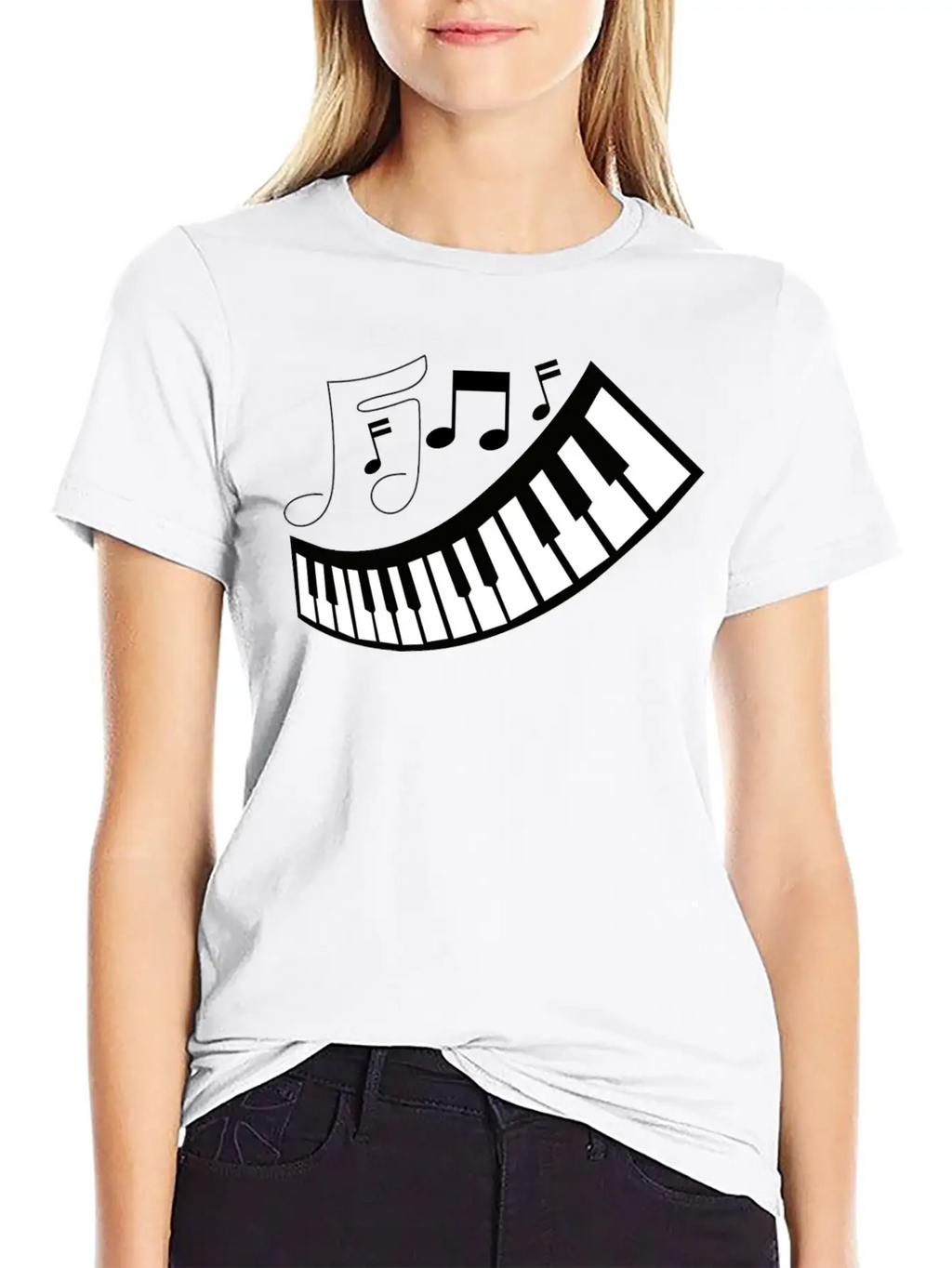 FUNNY MUSIC PIANO TSHIRT CLASSIC FOR ADULTS ANDEN Unisex Short Sleeve Soft Cotton T-Shirt – Casual Everyday Wear