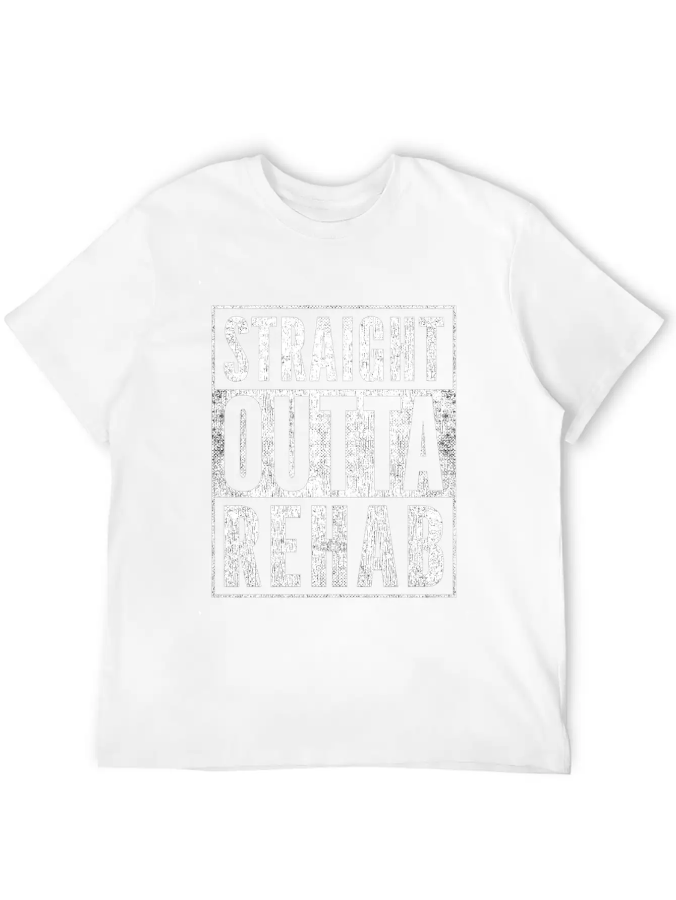 Funny Patient Get Well Gag Outfit Straight Outta Stylish Everyday T-Shirt – Unisex Basic Cotton Tee