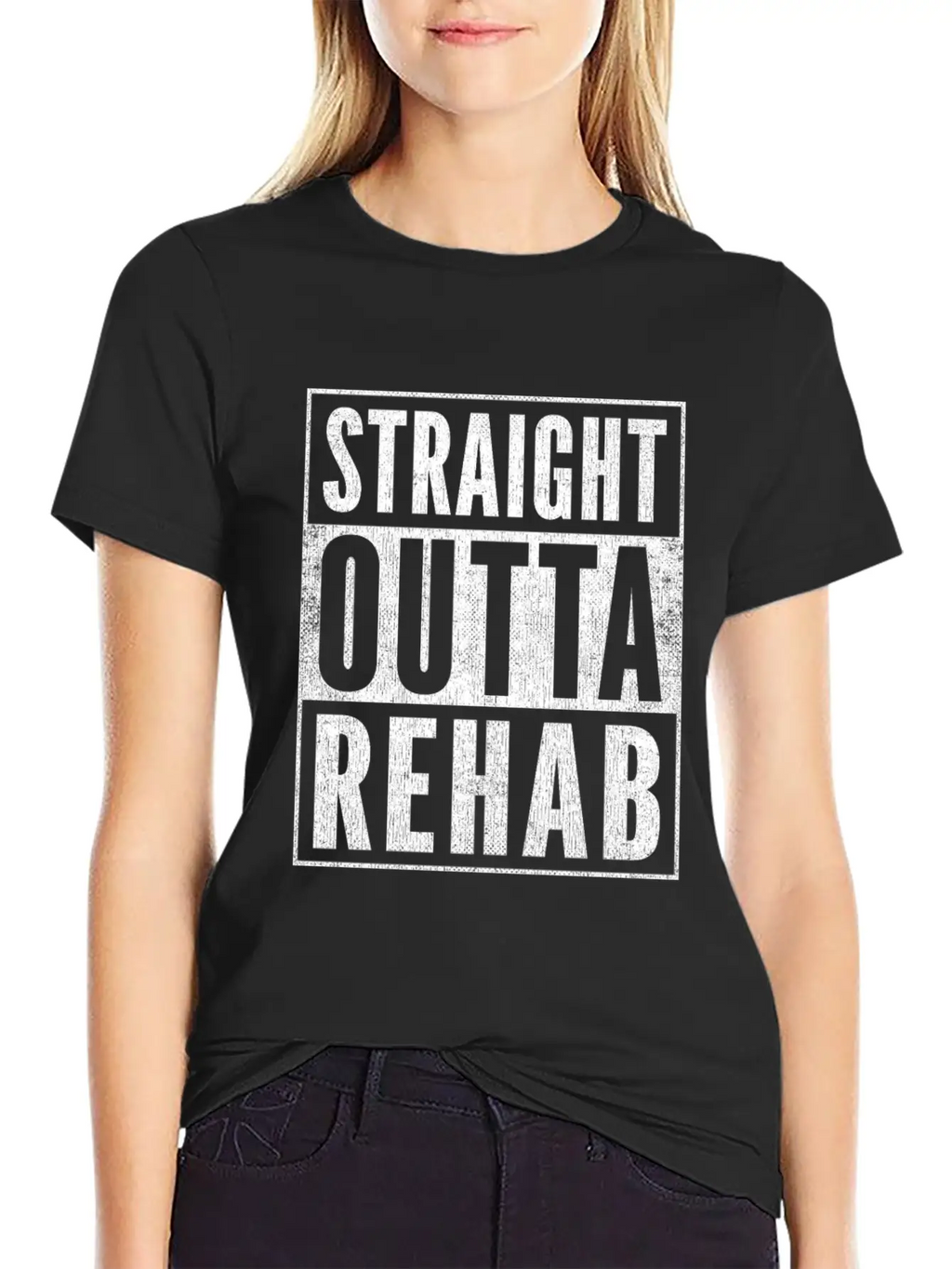 Funny Patient Get Well Gag Outfit Straight Outta Stylish Everyday T-Shirt – Unisex Basic Cotton Tee
