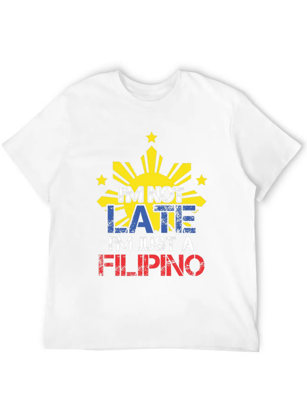 Funny Pinoy Punctuality Philippines Filipino Unisex Short Sleeve Soft Cotton T-Shirt – Casual Everyday Wear