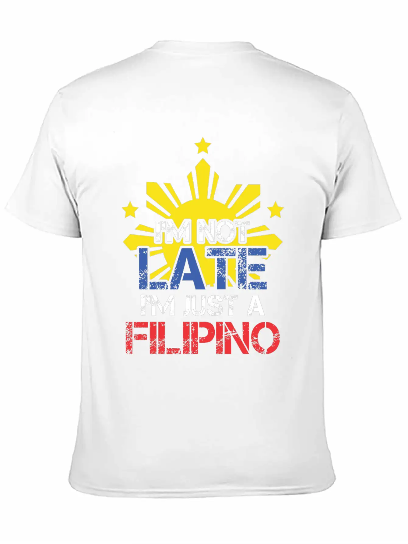 Funny Pinoy Punctuality Philippines Filipino Unisex Short Sleeve Soft Cotton T-Shirt – Casual Everyday Wear