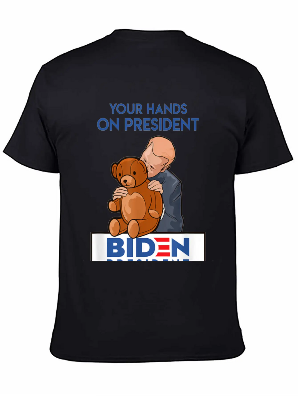 Funny Political Satire Creepy Joe Biden Gift Stylish Everyday T-Shirt – Unisex Basic Cotton Tee