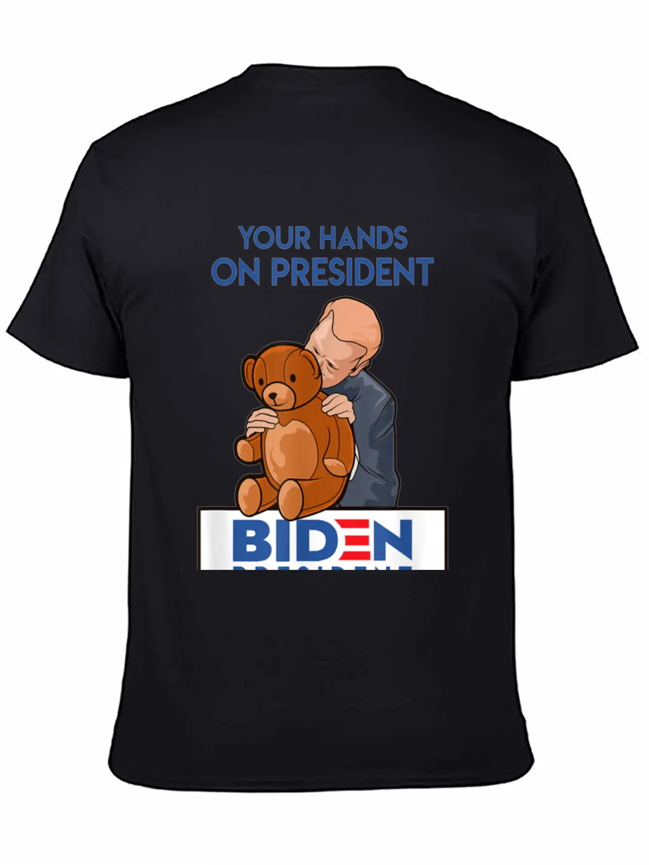 Funny Political Satire Creepy Joe Biden Gift Stylish Everyday T-Shirt – Unisex Basic Cotton Tee