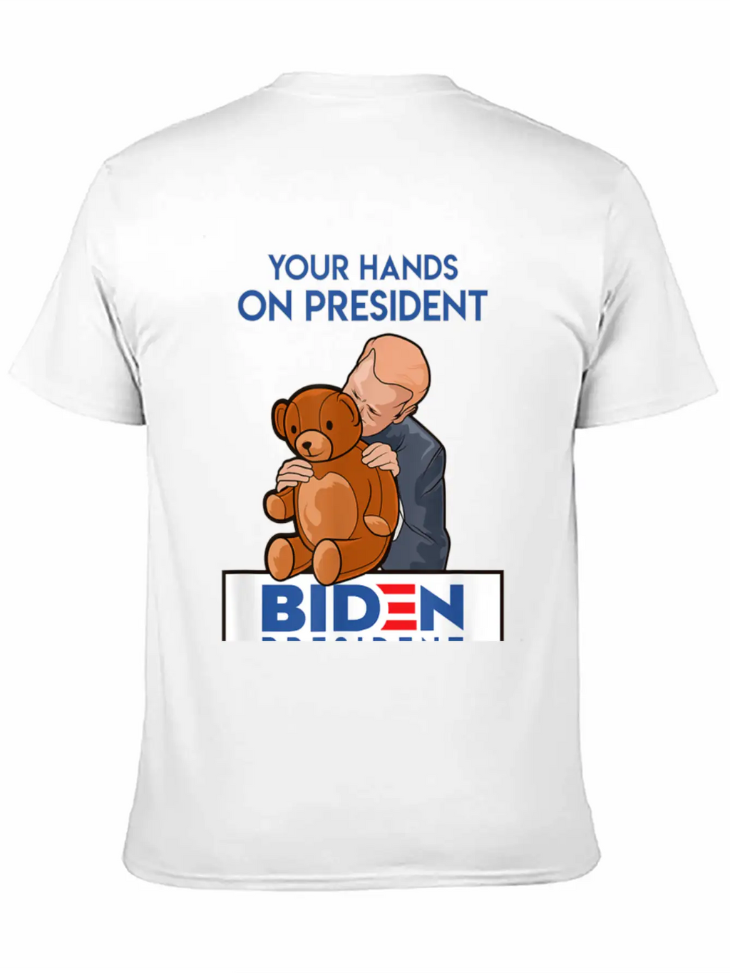 Funny Political Satire Creepy Joe Biden Gift Stylish Everyday T-Shirt – Unisex Basic Cotton Tee