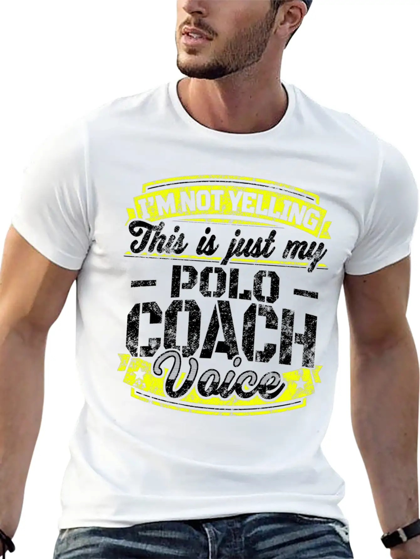 Funny Polo Coach: My Polo Coach Voice Unisex Casual T-Shirt – Clean Design For Daily Comfort