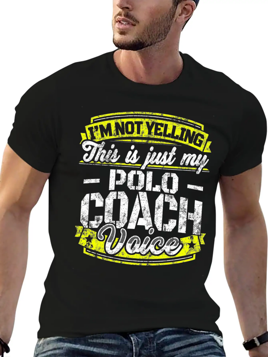 Funny Polo Coach: My Polo Coach Voice Unisex Casual T-Shirt – Clean Design For Daily Comfort