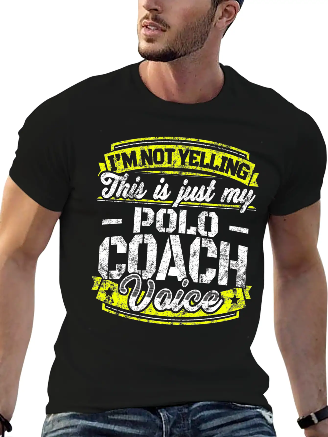 Funny Polo Coach: My Polo Coach Voice Unisex Casual T-Shirt – Clean Design For Daily Comfort