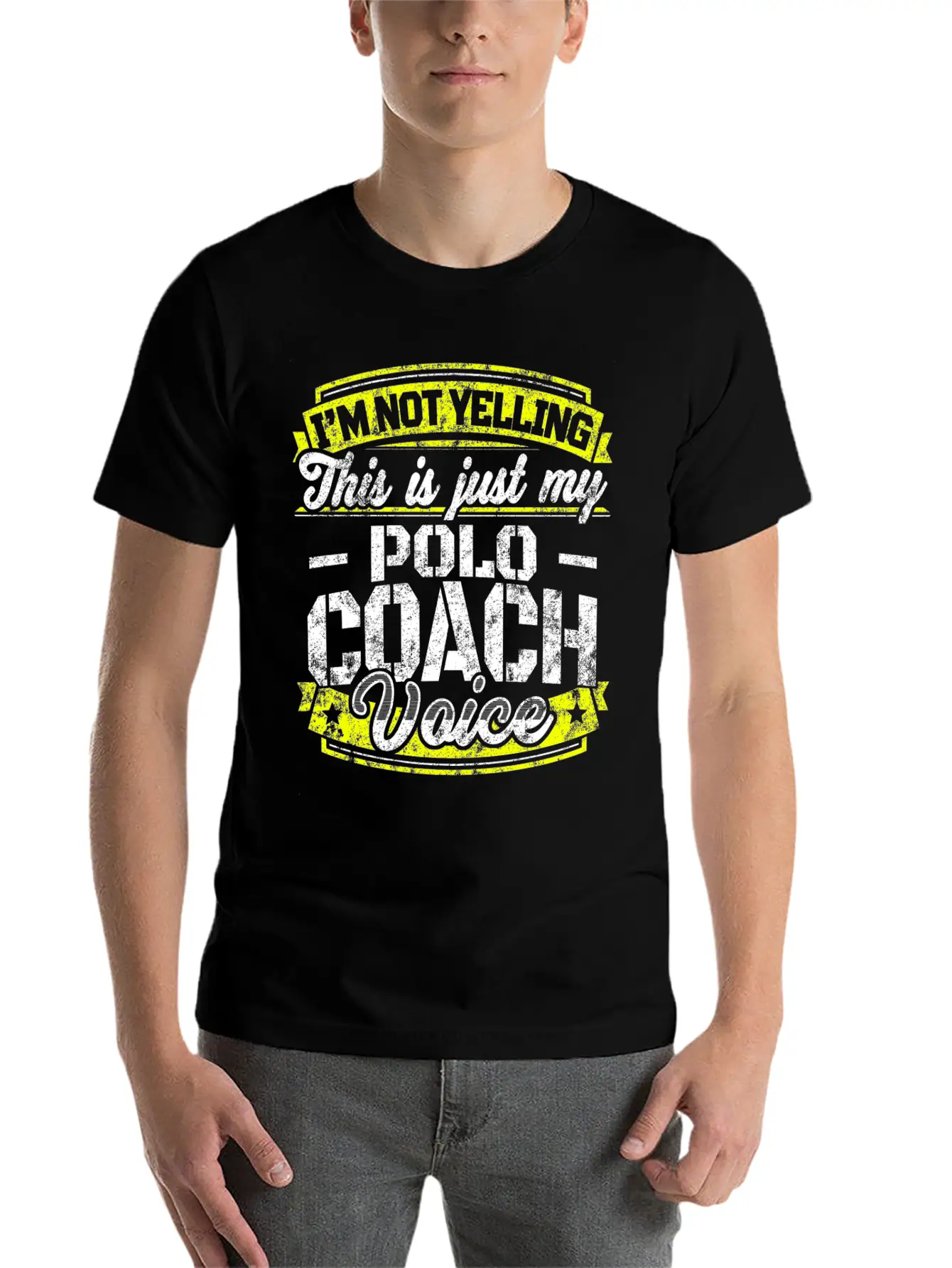 Funny Polo Coach: My Polo Coach Voice Unisex Casual T-Shirt – Clean Design For Daily Comfort