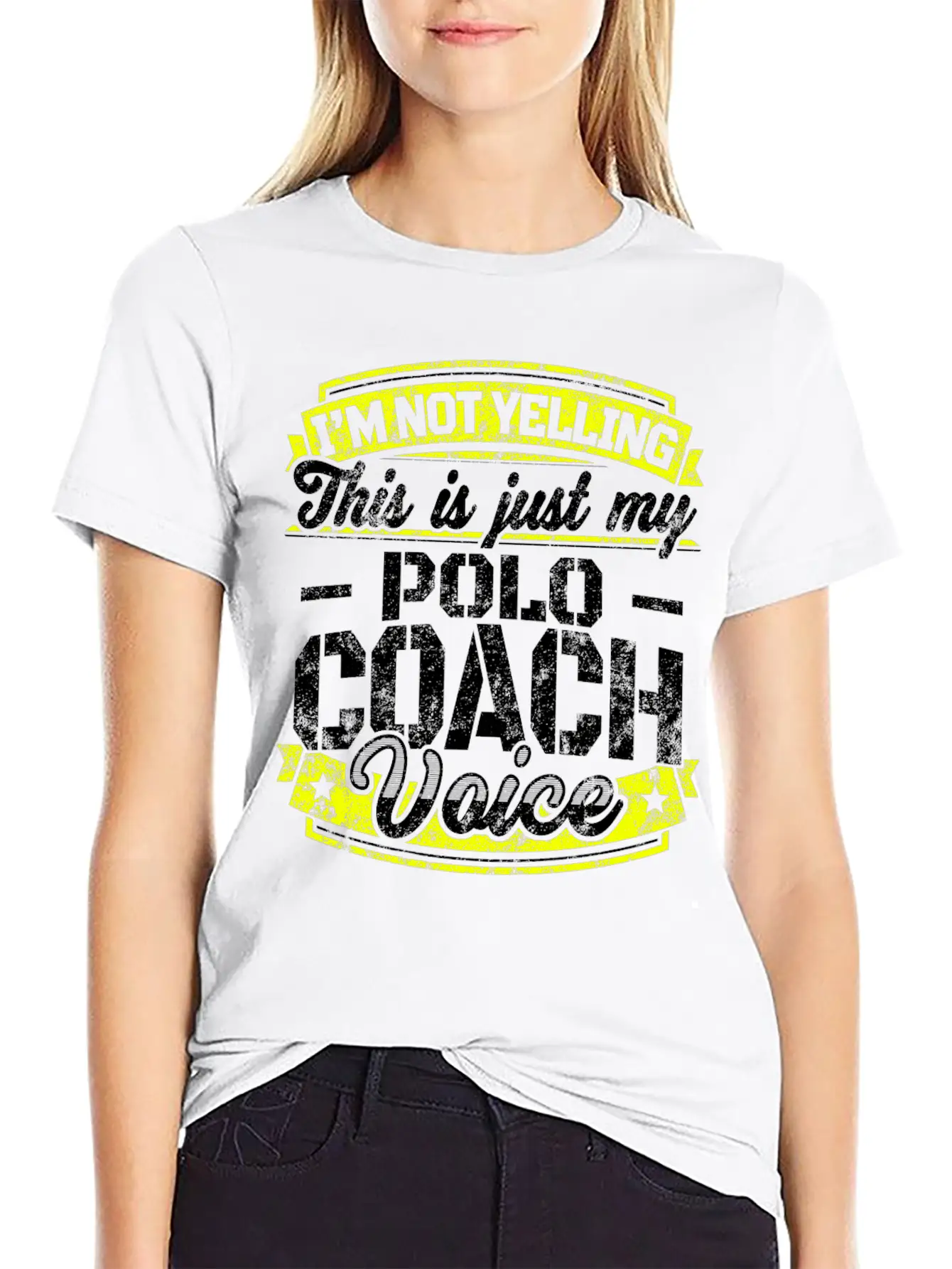 Funny Polo Coach: My Polo Coach Voice Unisex Casual T-Shirt – Clean Design For Daily Comfort