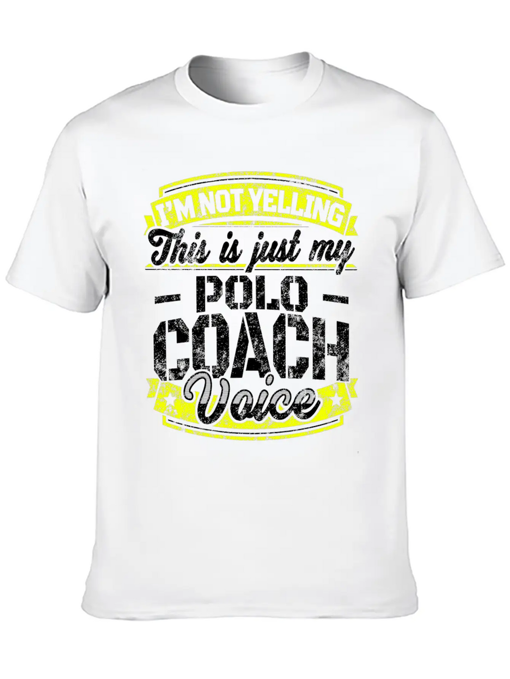 Funny Polo Coach: My Polo Coach Voice Unisex Casual T-Shirt – Clean Design For Daily Comfort
