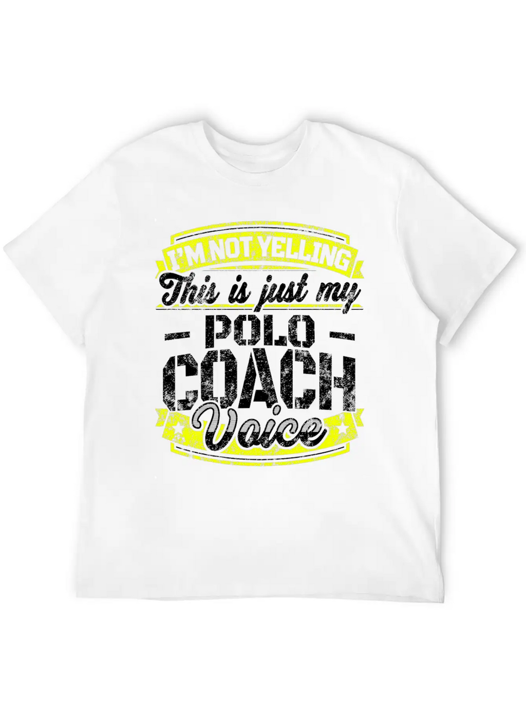 Funny Polo Coach: My Polo Coach Voice Unisex Casual T-Shirt – Clean Design For Daily Comfort