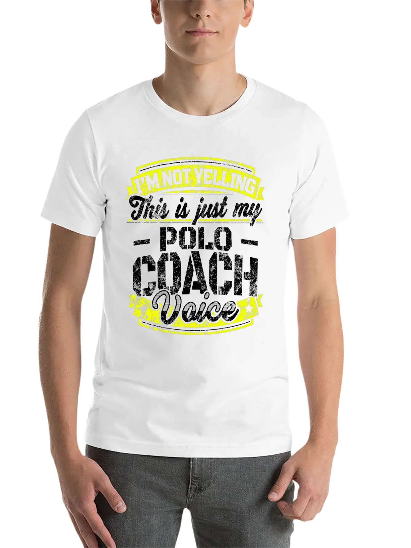 Funny Polo Coach: My Polo Coach Voice Unisex Casual T-Shirt – Clean Design For Daily Comfort