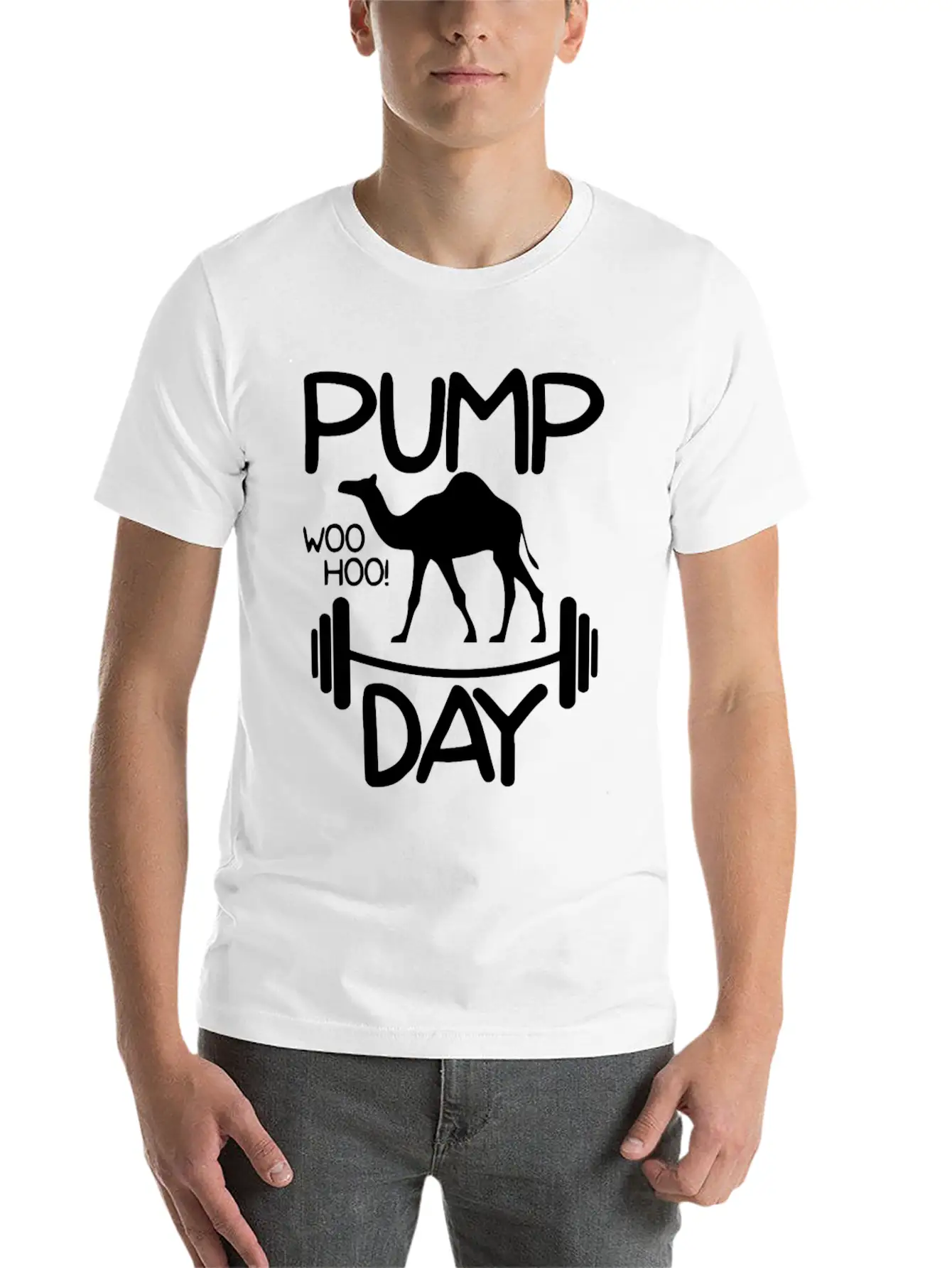 Funny Pump Day Woohoo Unisex Casual T-Shirt – Clean Design For Daily Comfort